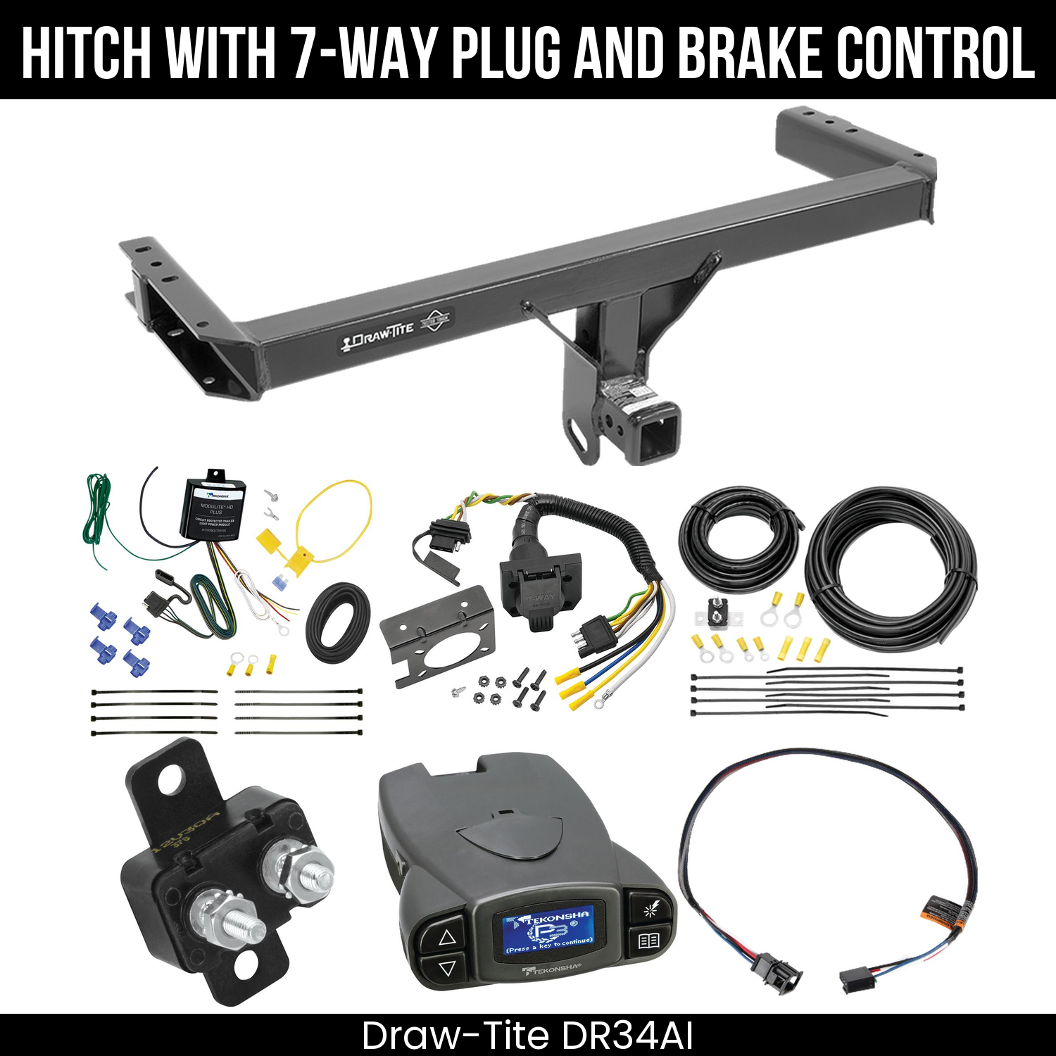 Trailer Hitch , 7-Way , Tekonsha Prodigy P3 Brake Control