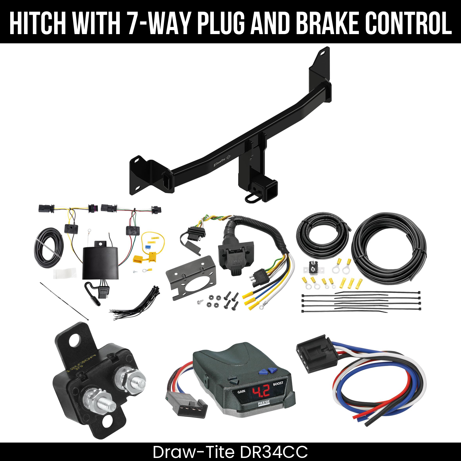 Trailer Hitch , 7-Way , Reese Brake EVN Control