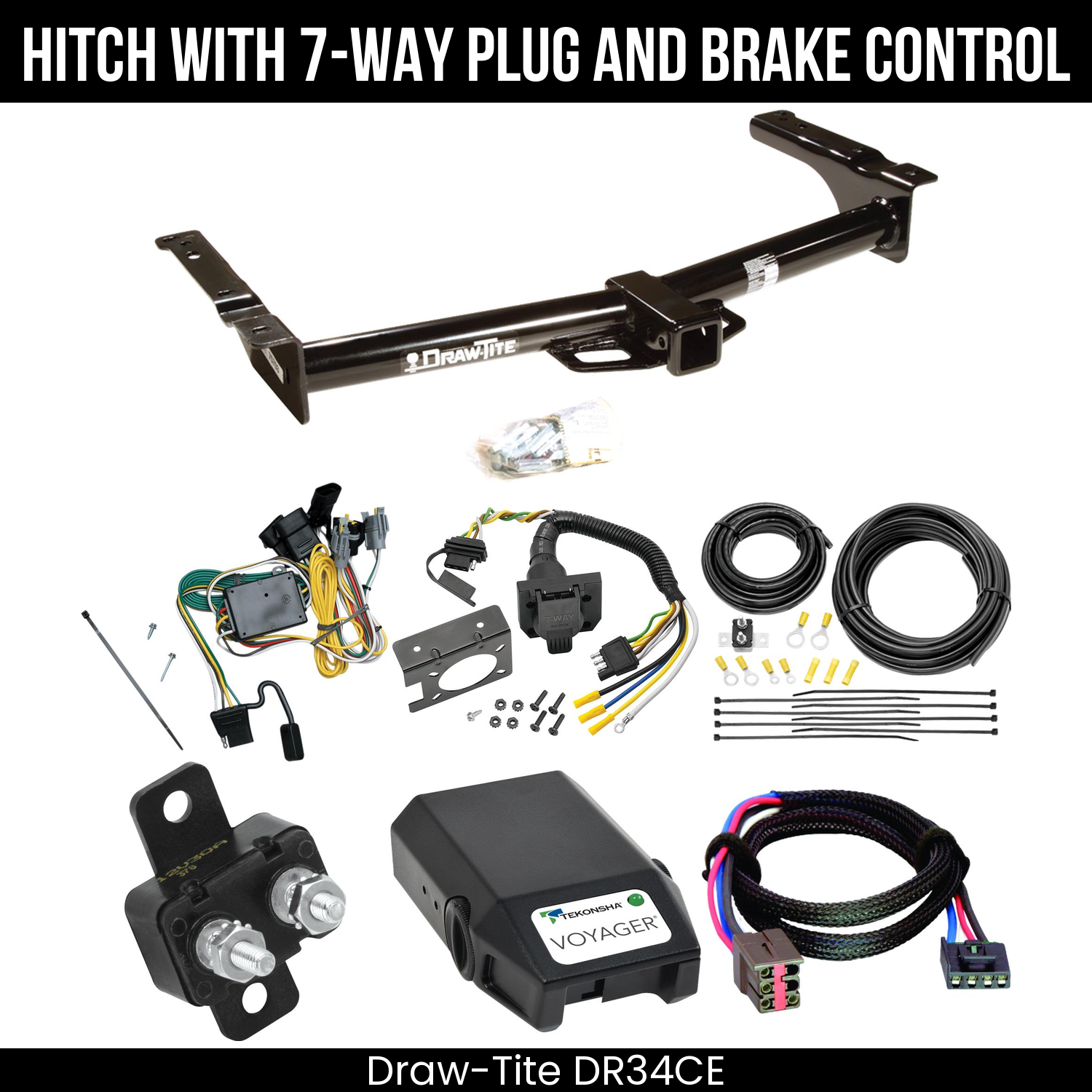 Trailer Hitch , 7-Way , Tekonsha Voyager Brake Control