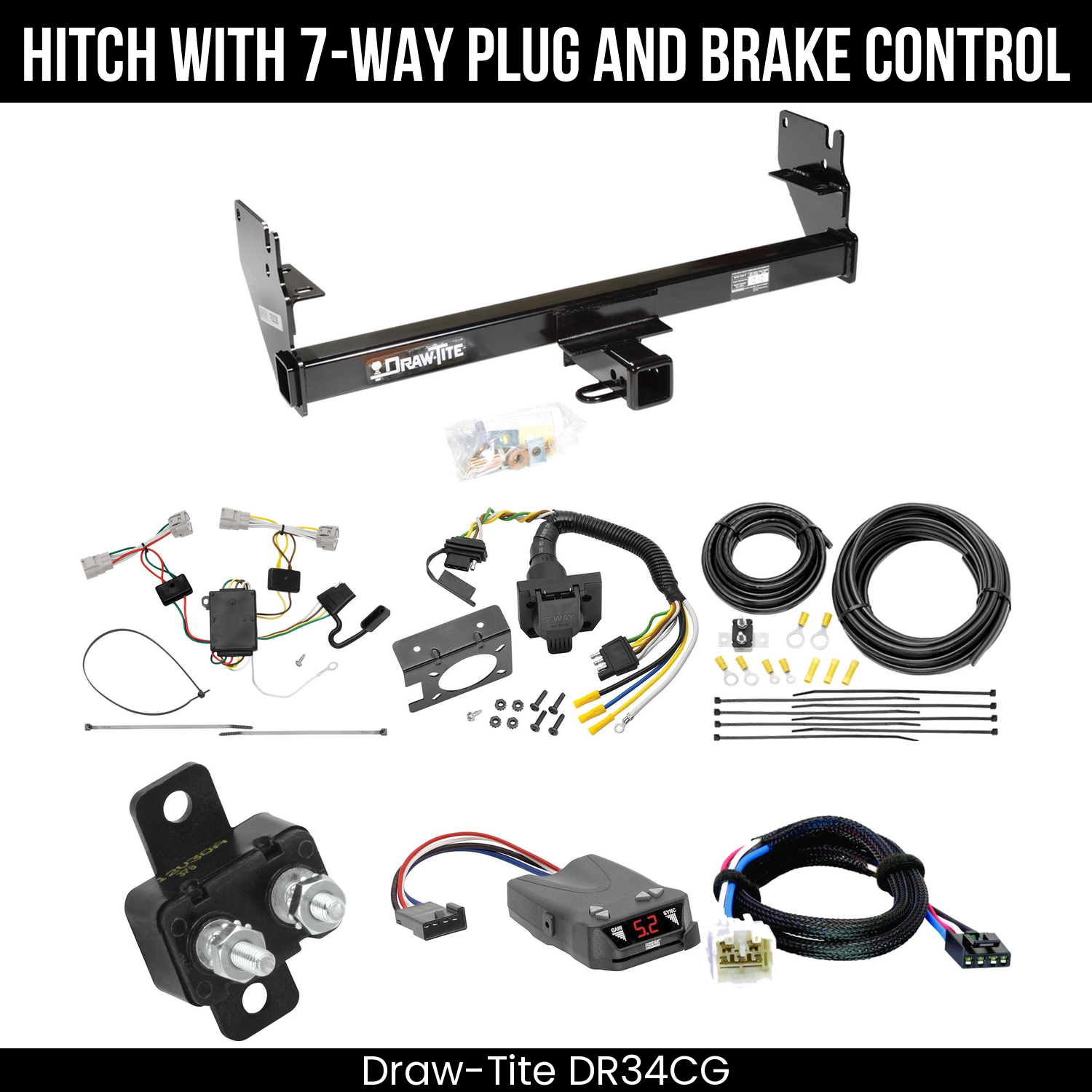 Trailer Hitch , 7-Way , Reese Brakeman IV Brake Control