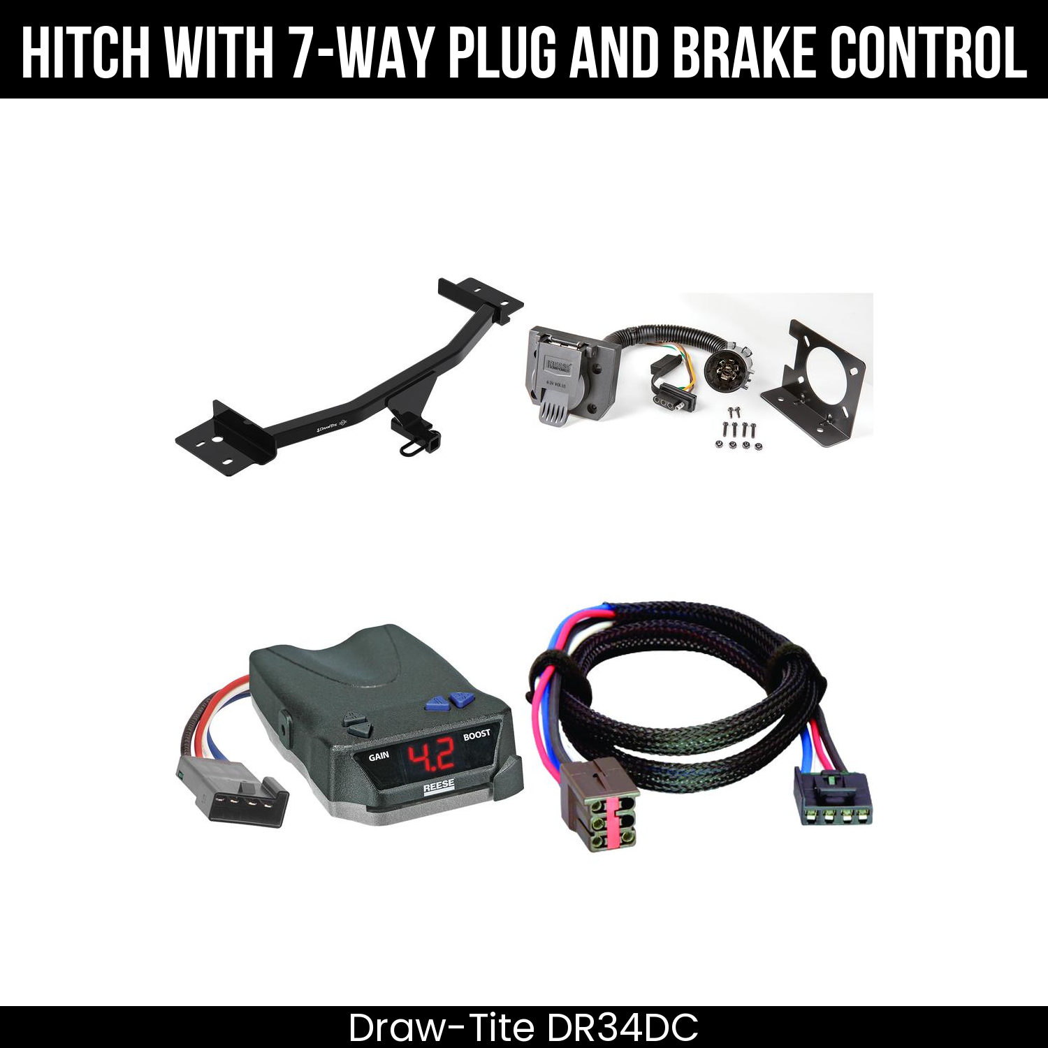 Trailer Hitch , 7-Way , Reese Brake EVN Control
