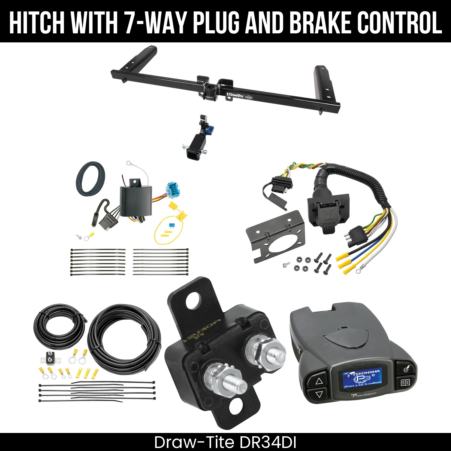 Trailer Hitch , 7-Way , Tekonsha Prodigy P3 Brake Control
