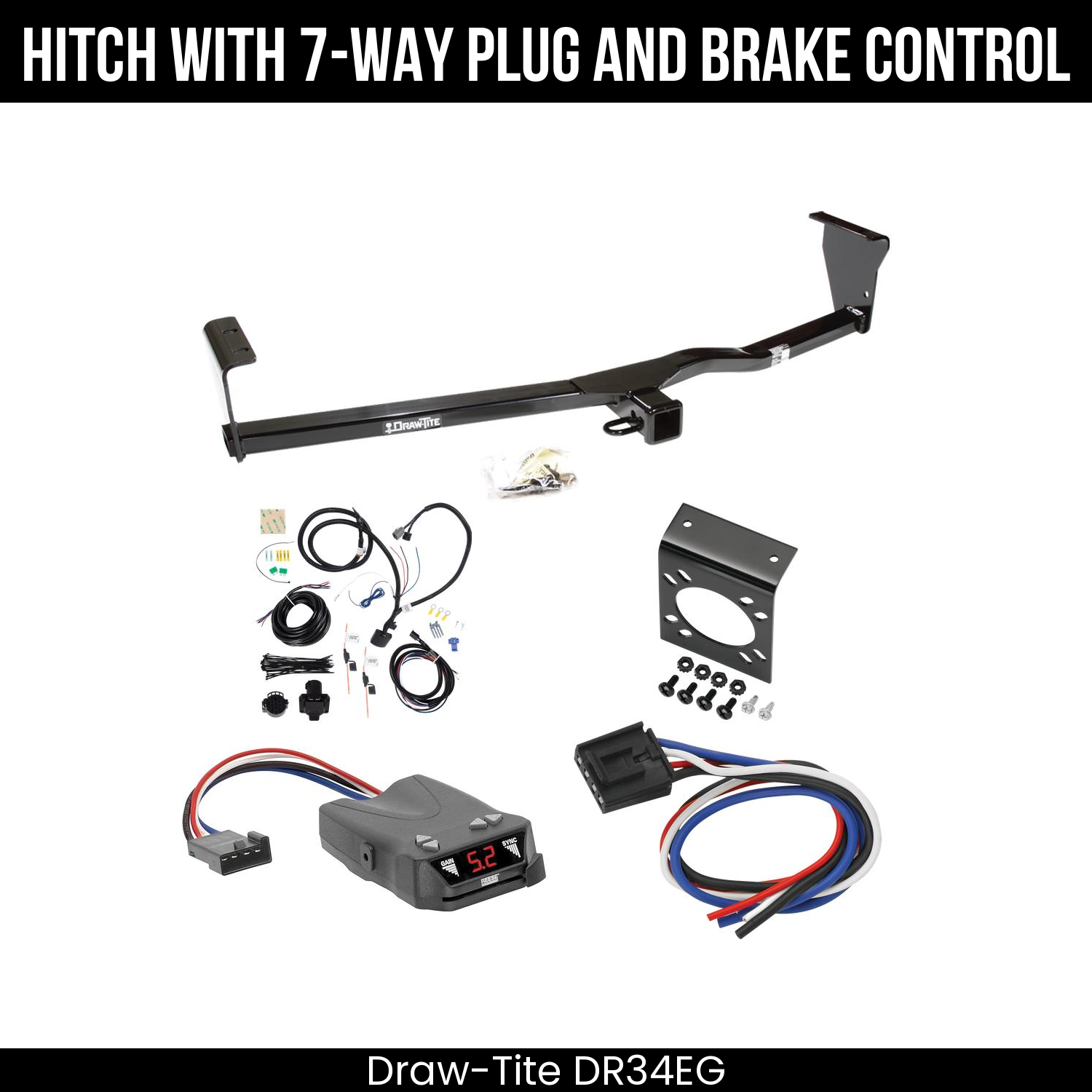 Trailer Hitch , 7-Way , Reese Brakeman IV Brake Control