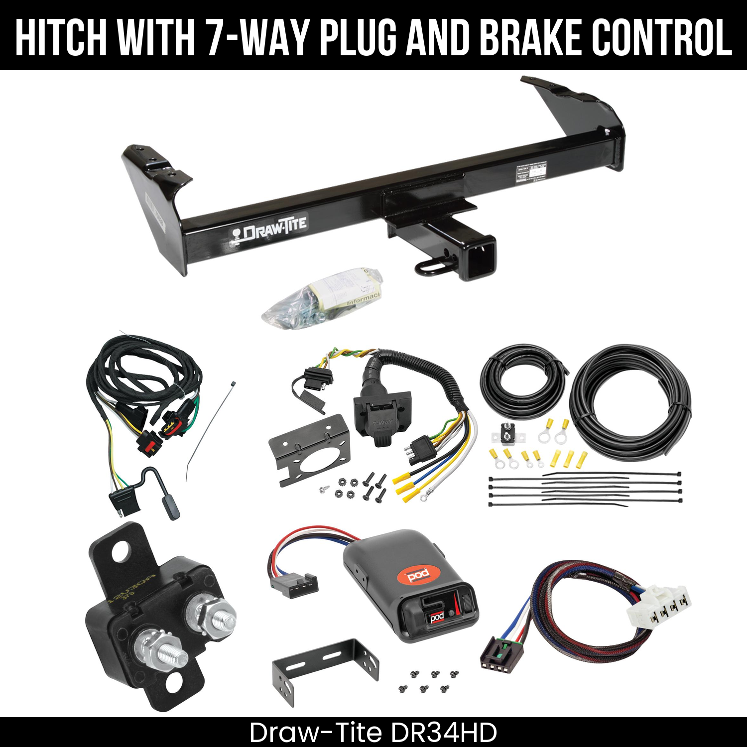 Trailer Hitch , 7-Way , Pro Series POD Brake Control