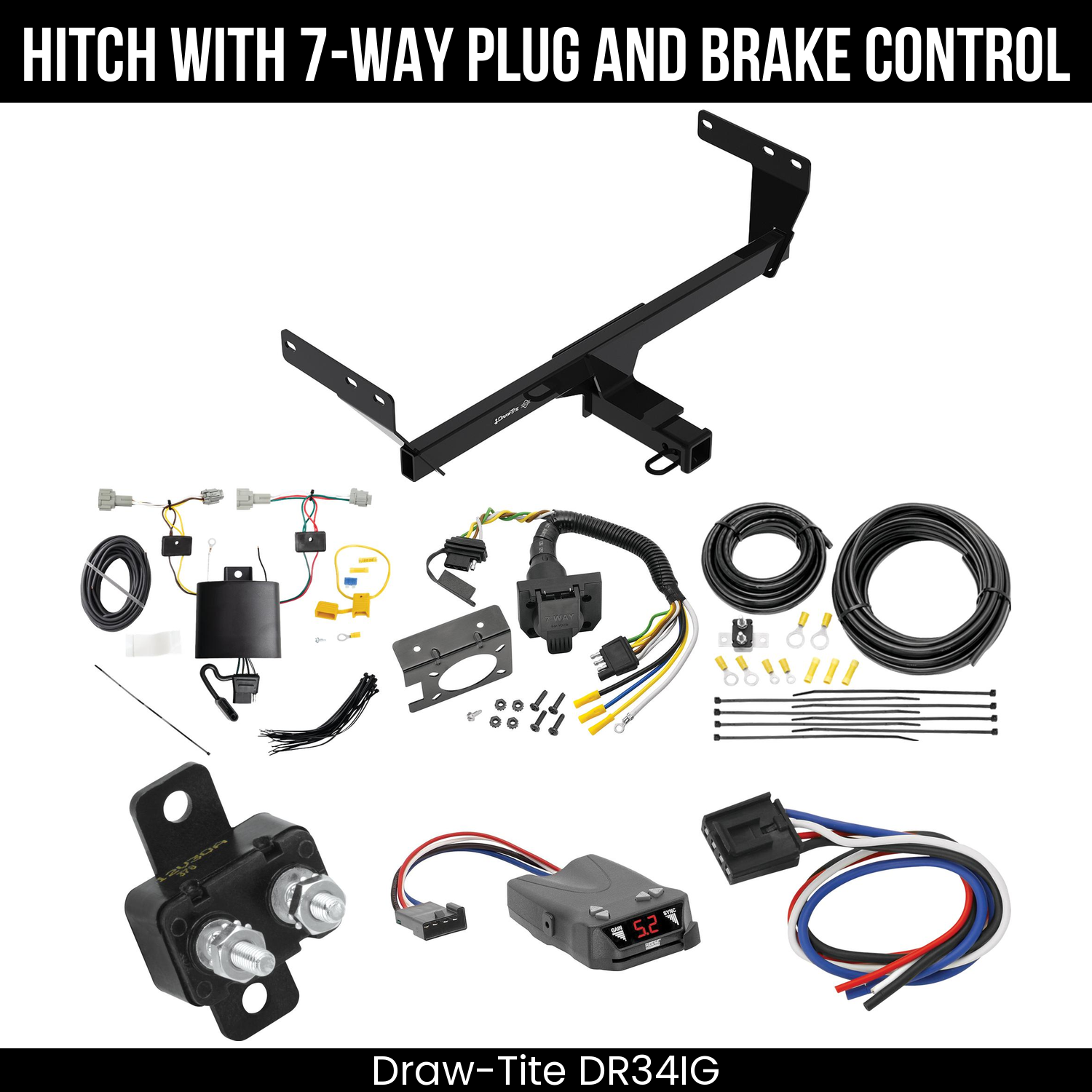 Trailer Hitch , 7-Way , Reese Brakeman IV Brake Control