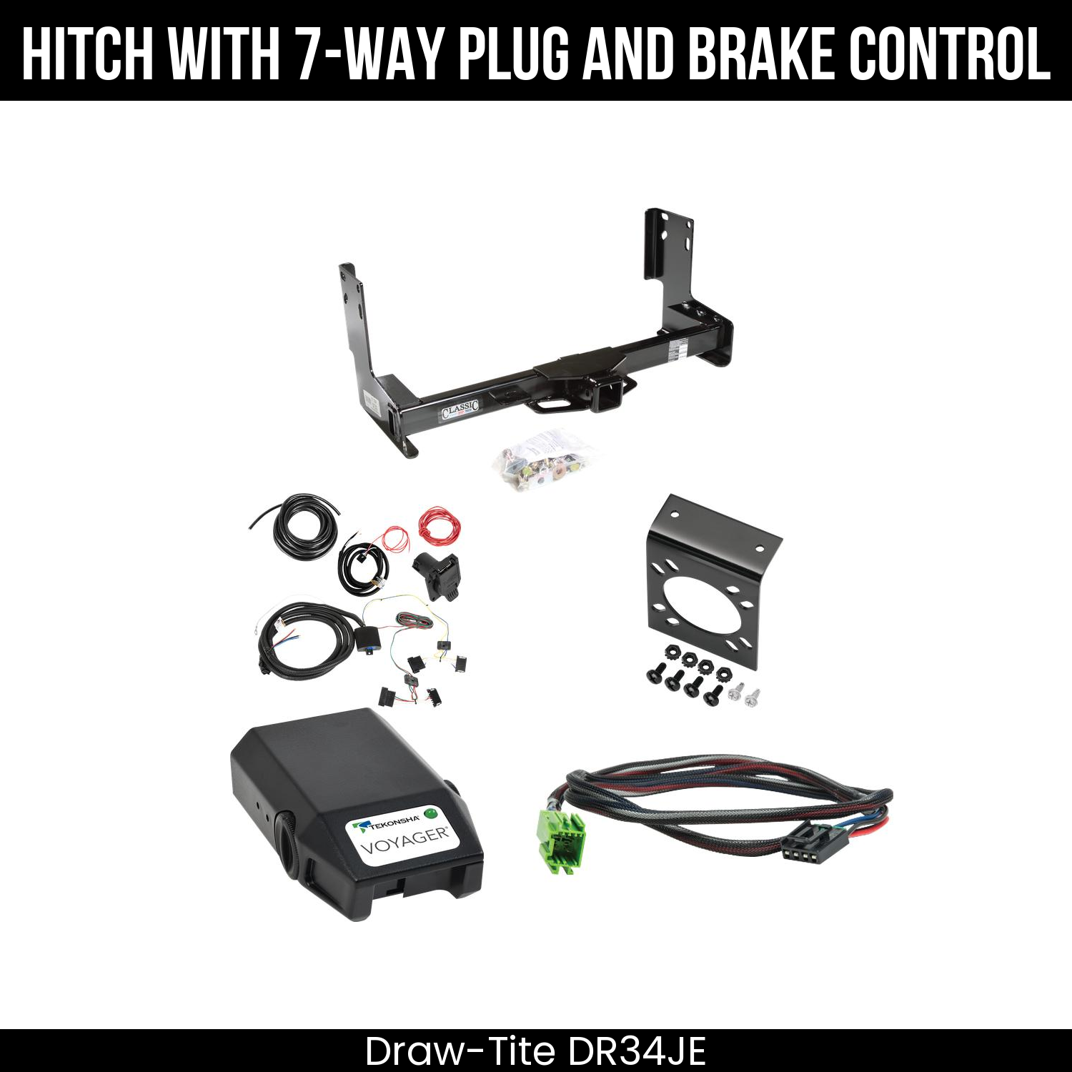 Trailer Hitch , 7-Way , Tekonsha Voyager Brake Control