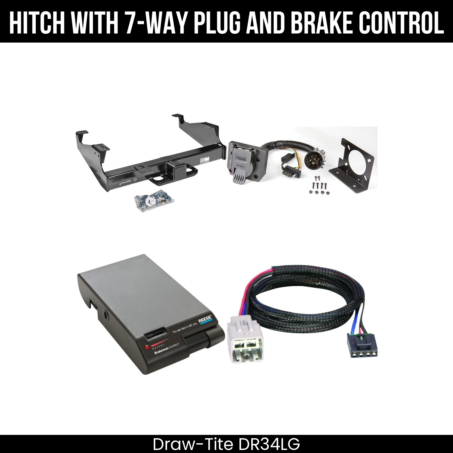 Trailer Hitch , 7-Way , Reese Brakeman Brake Control
