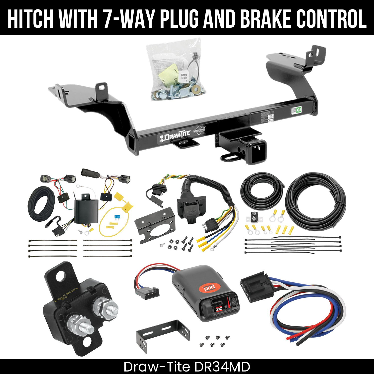 Trailer Hitch , 7-Way , Pro Series POD Brake Control