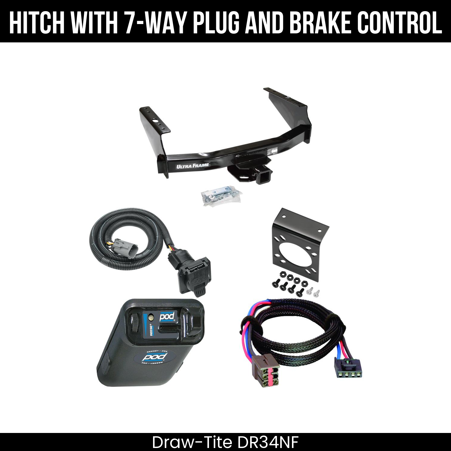Trailer Hitch , 7-Way , Reese POD Brake Control