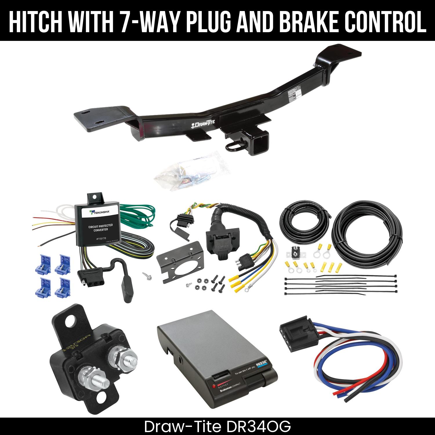 Trailer Hitch , 7-Way , Reese Brakeman Brake Control