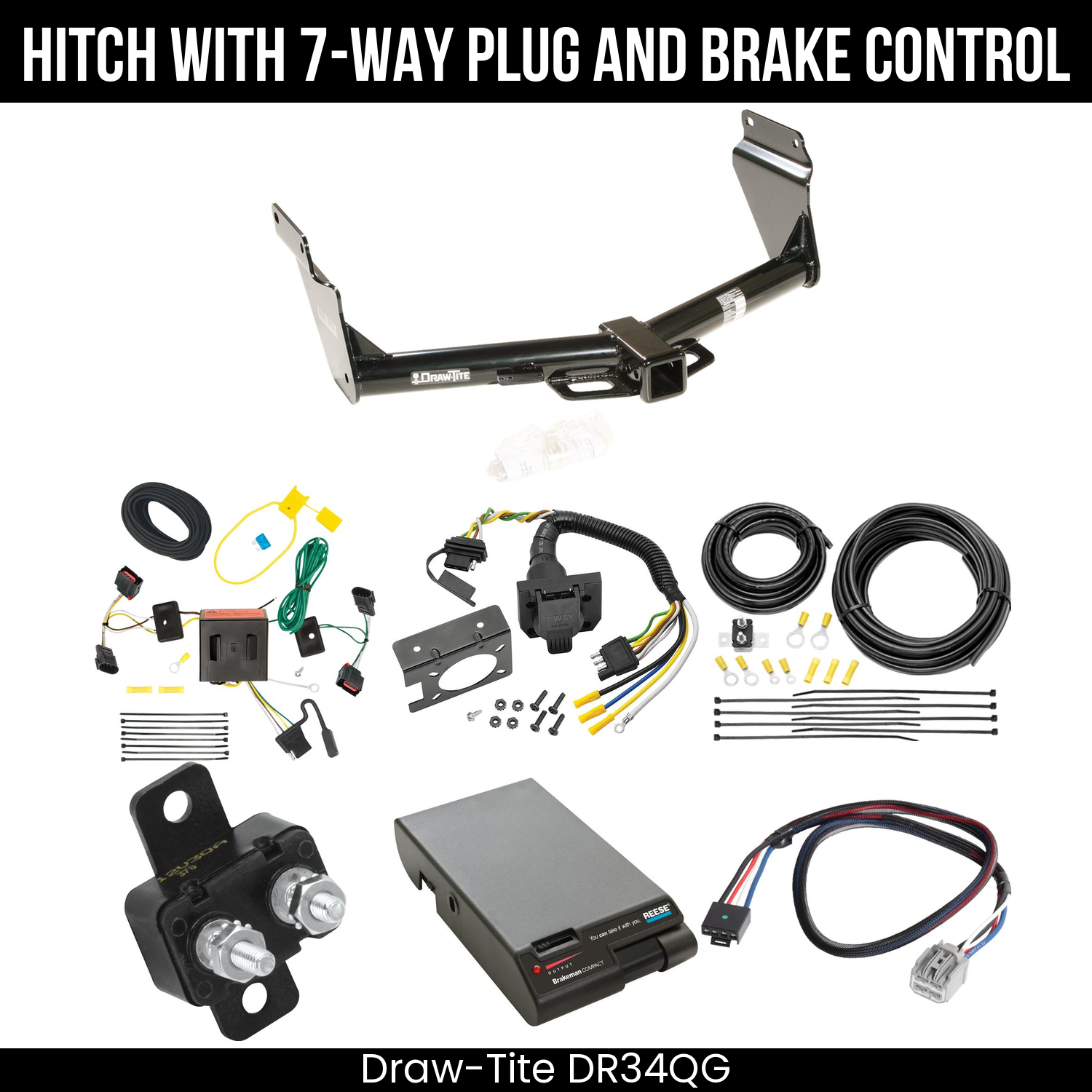 Trailer Hitch , 7-Way , Reese Brakeman Brake Control