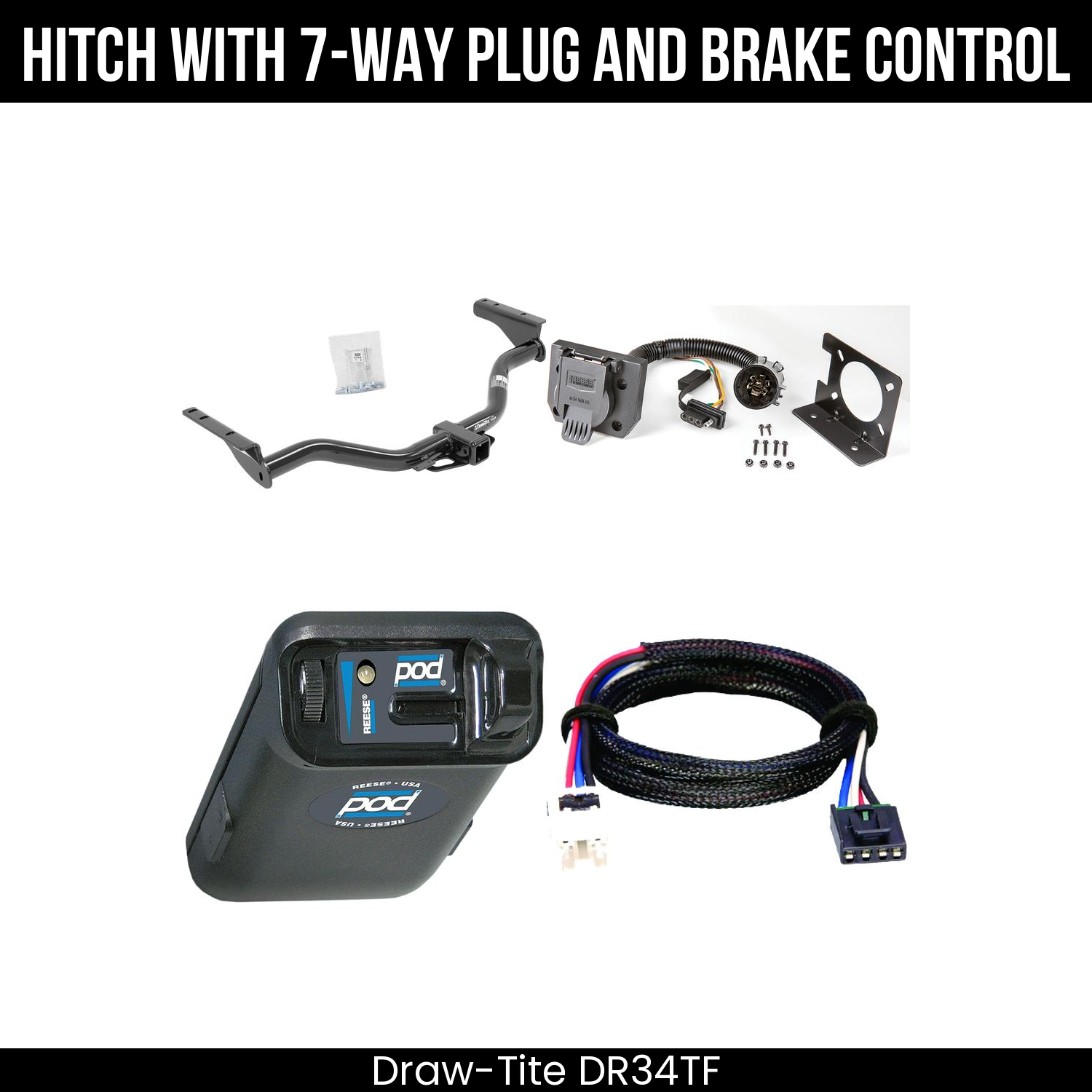 Trailer Hitch , 7-Way , Reese POD Brake Control
