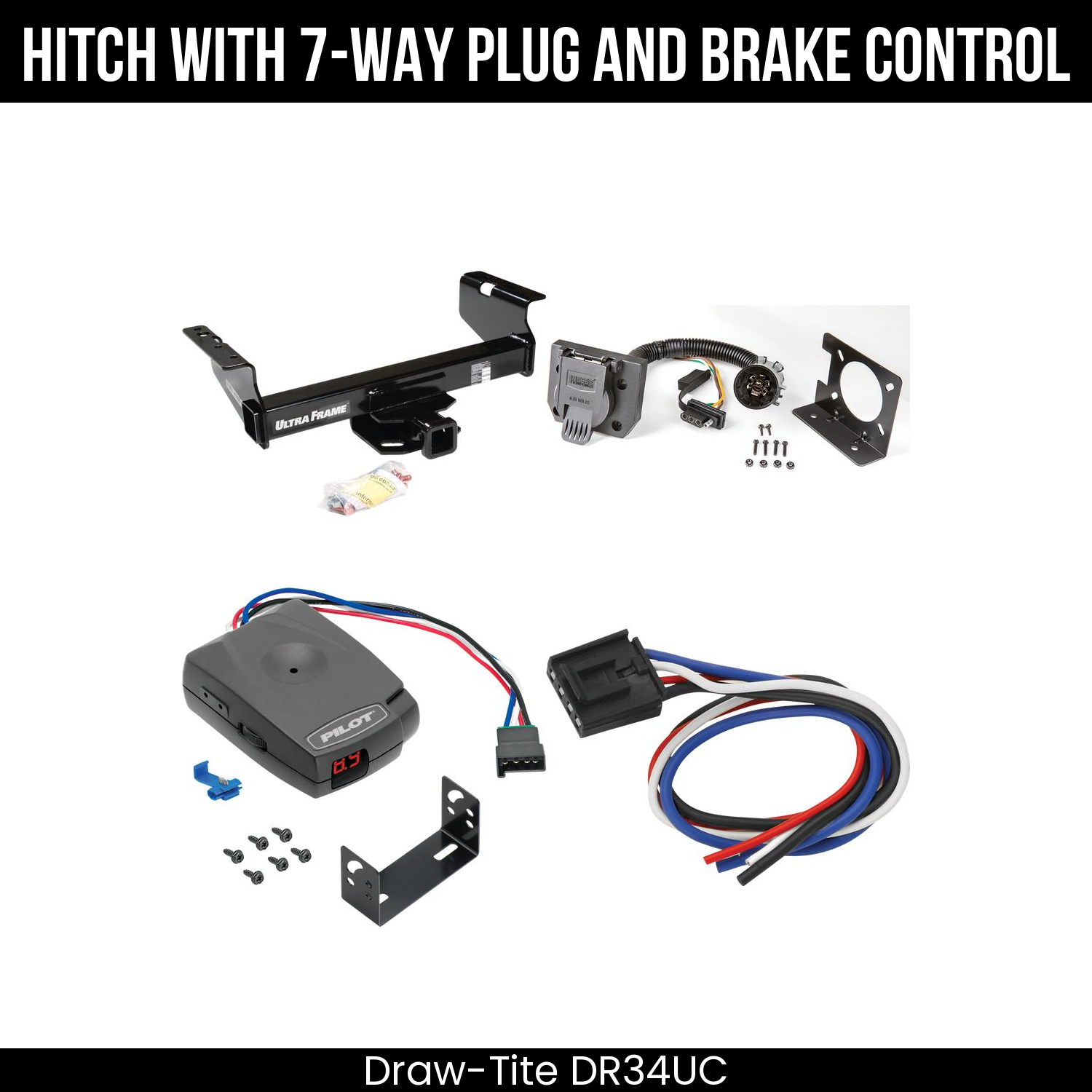Trailer Hitch , 7-Way , Pro Series Pilot Brake Control