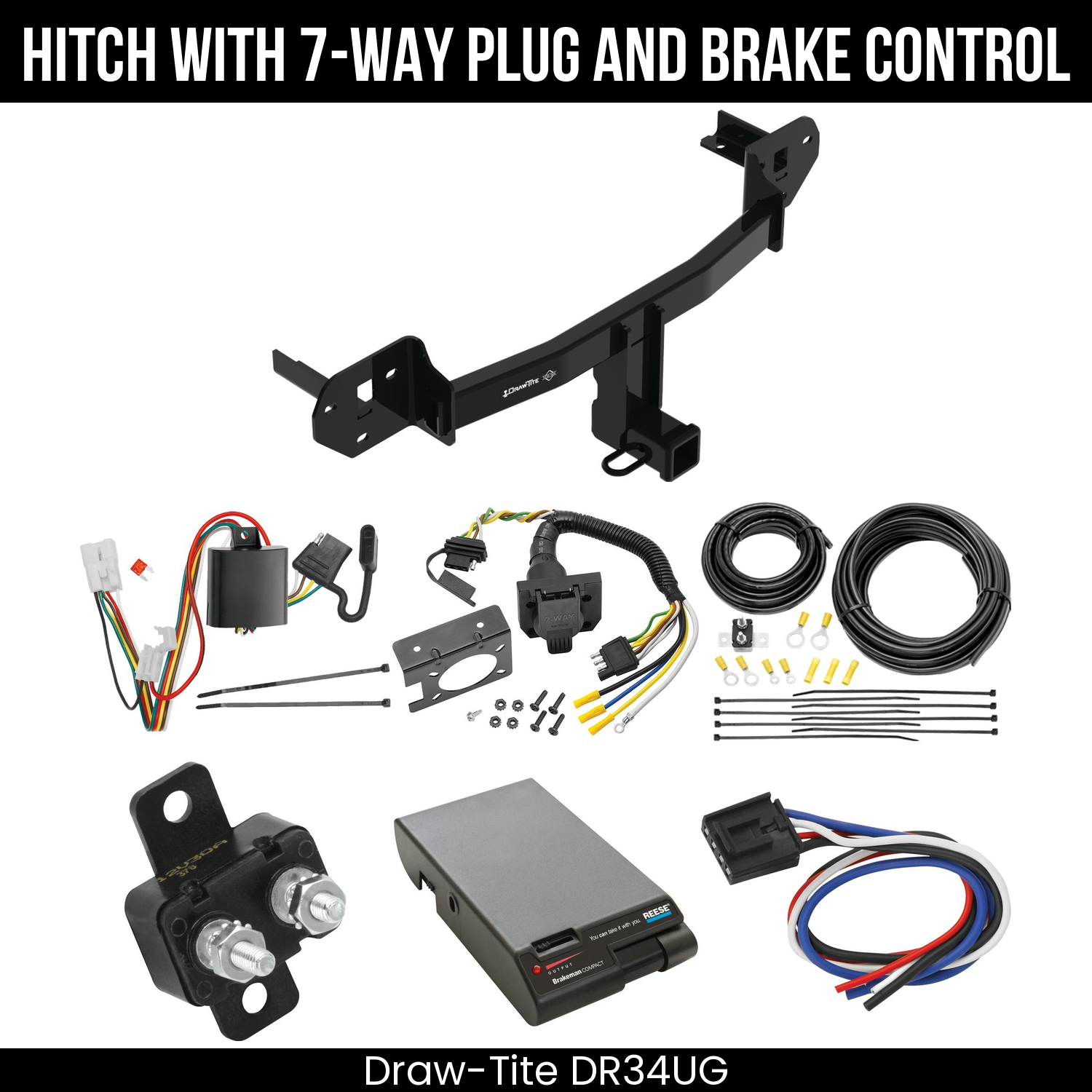 Trailer Hitch , 7-Way , Reese Brakeman Brake Control