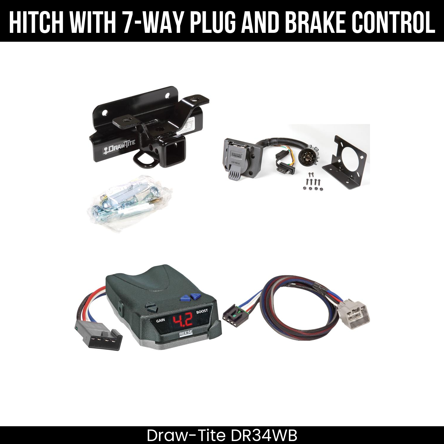 Trailer Hitch , 7-Way , Reese Brake EVN Control