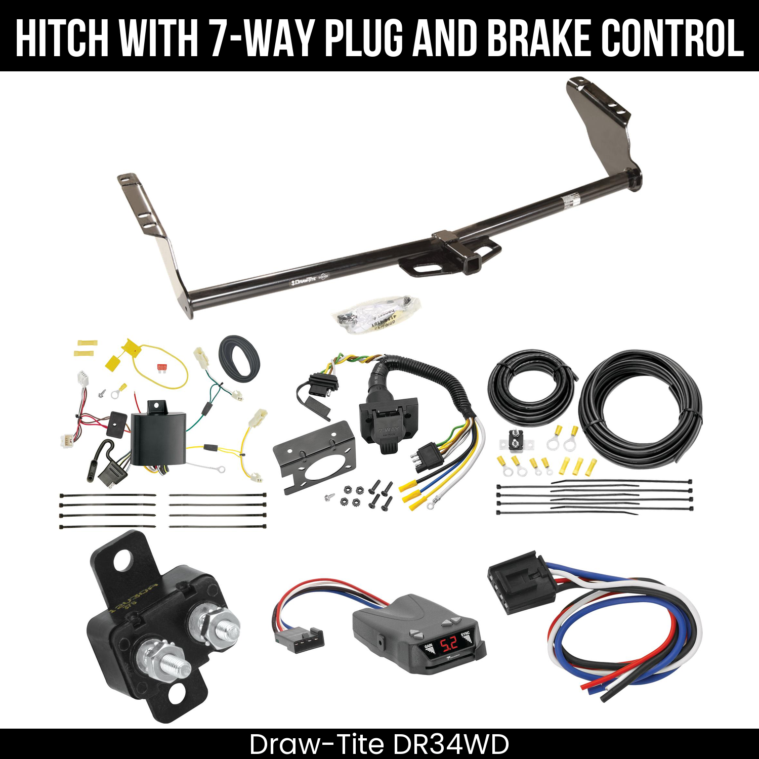 Trailer Hitch , 7-Way , Tekonsha Brakeman IV Brake Control