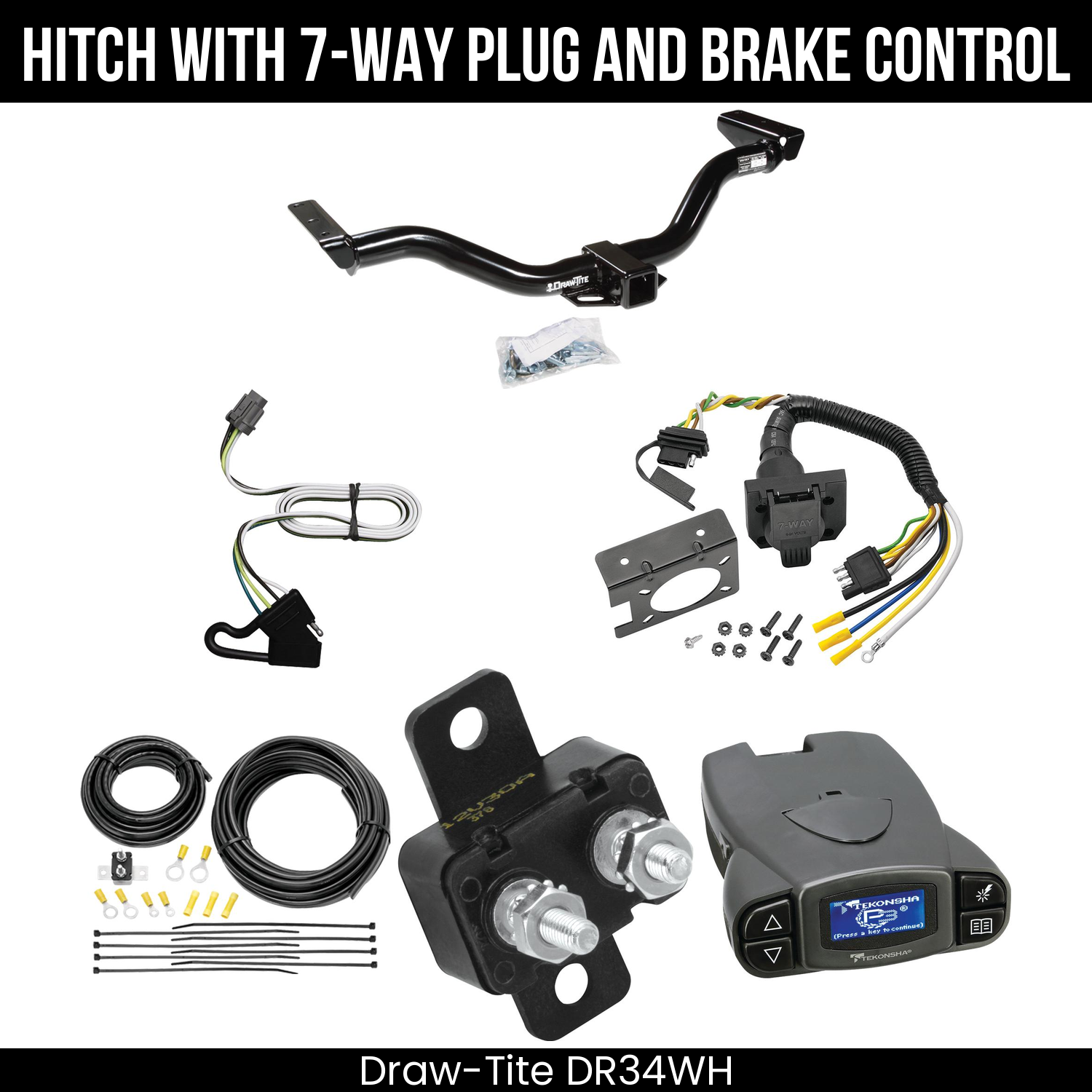 Trailer Hitch , 7-Way , Tekonsha Prodigy P3 Brake Control