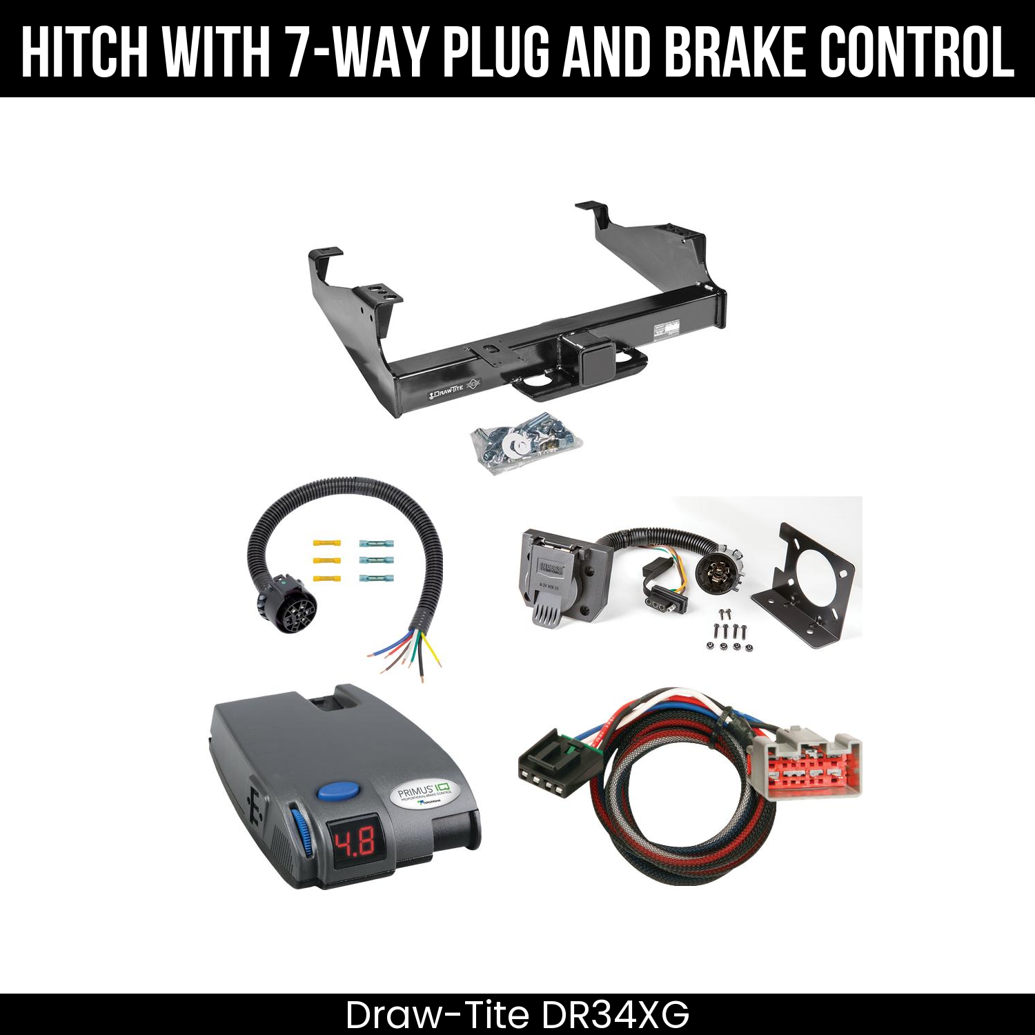Trailer Hitch , 7-Way , Tekonsha Primus IQ Brake Control