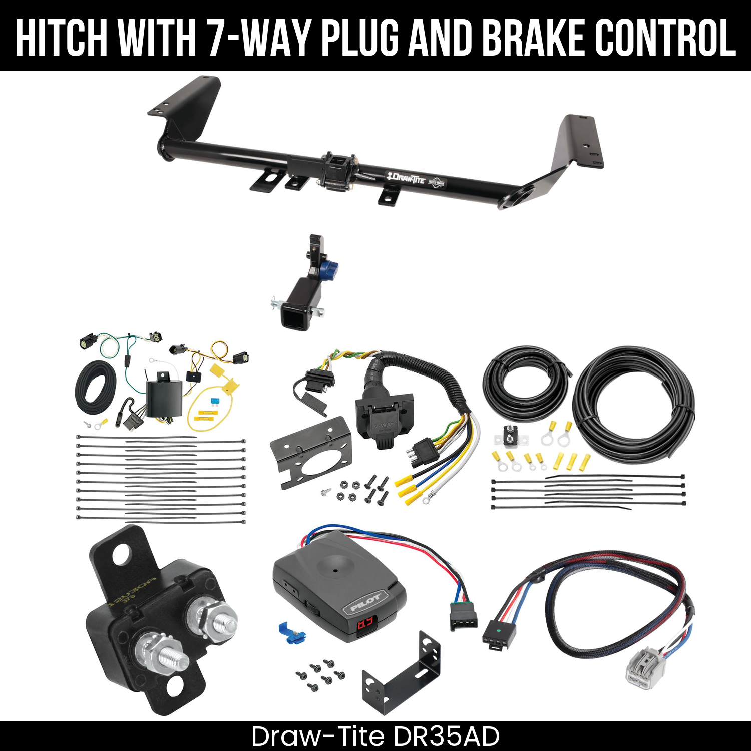 Trailer Hitch , 7-Way , Pro Series Pilot Brake Control