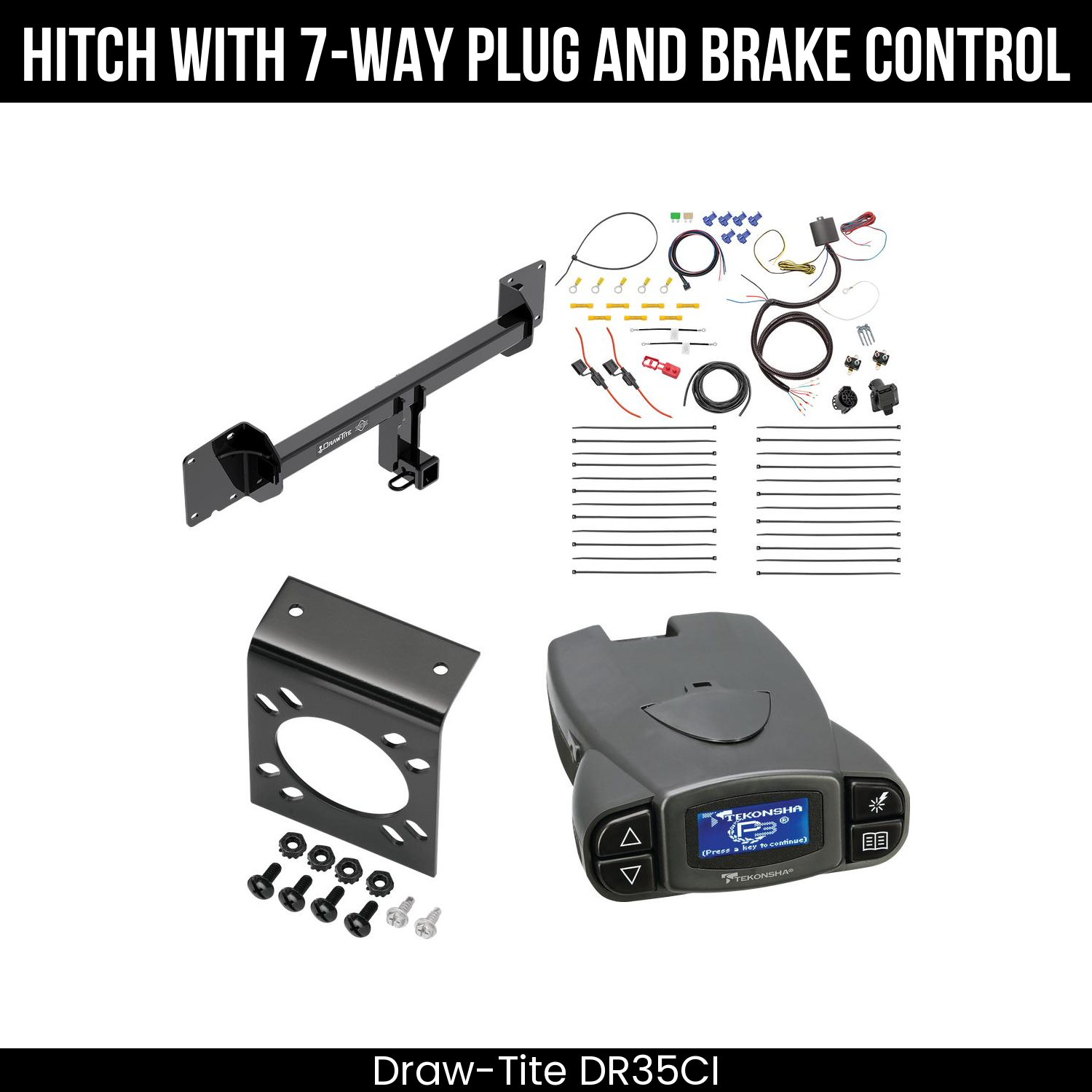 Trailer Hitch , 7-Way , Tekonsha Prodigy P3 Brake Control