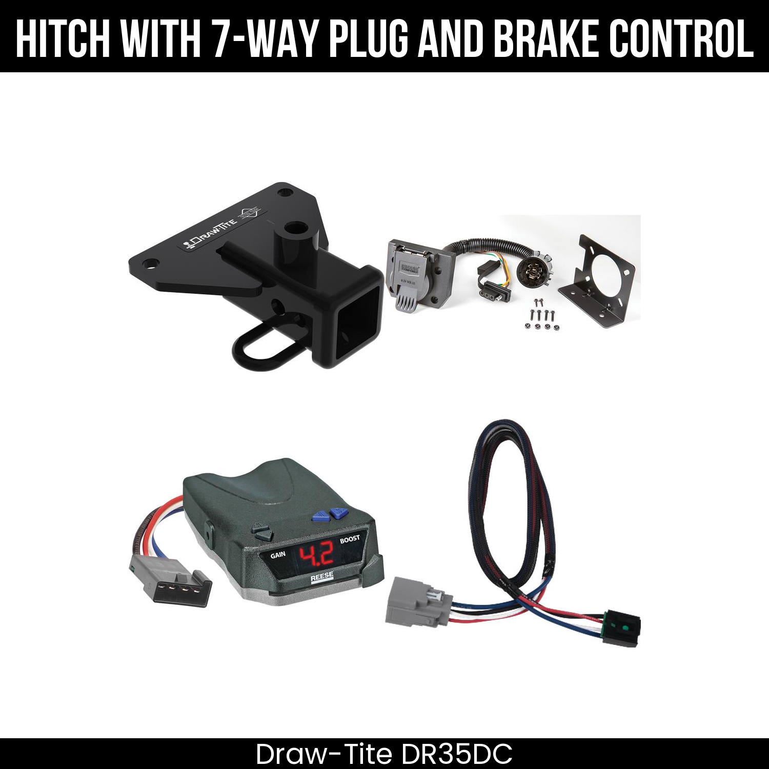 Trailer Hitch , 7-Way , Reese Brake EVN Control