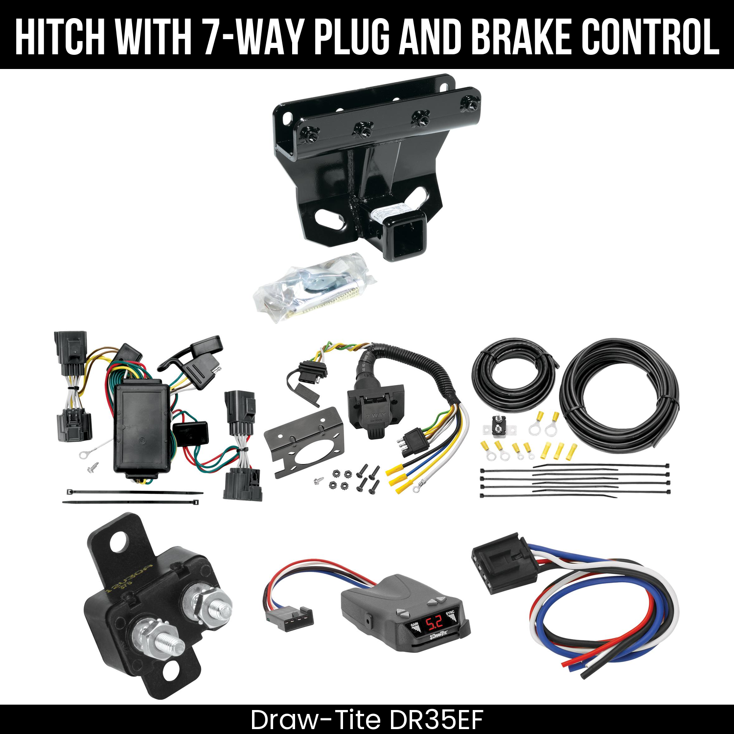 Trailer Hitch , 7-Way , Draw-Tite Activator IV Brake Control
