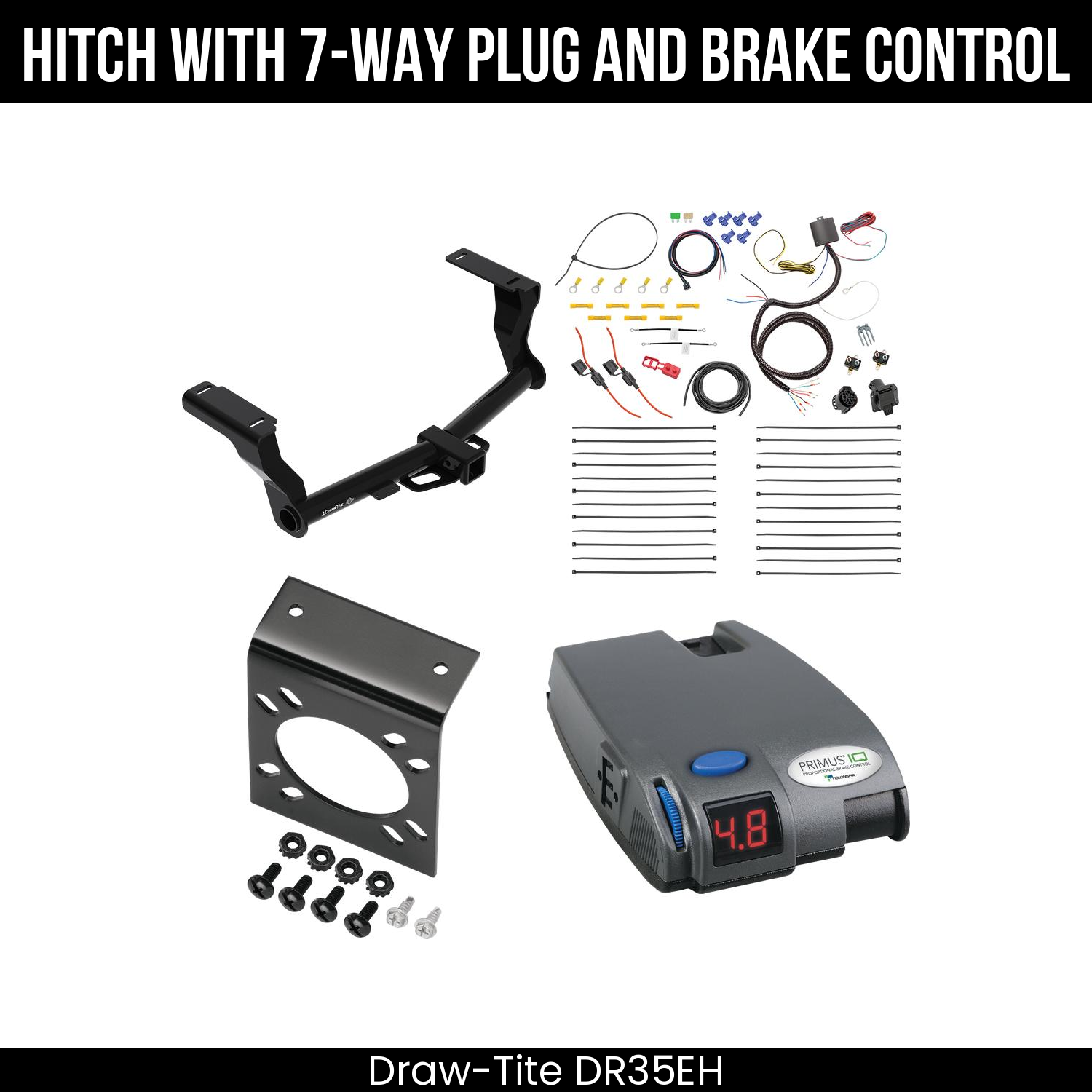 Trailer Hitch , 7-Way , Tekonsha Primus IQ Brake Control