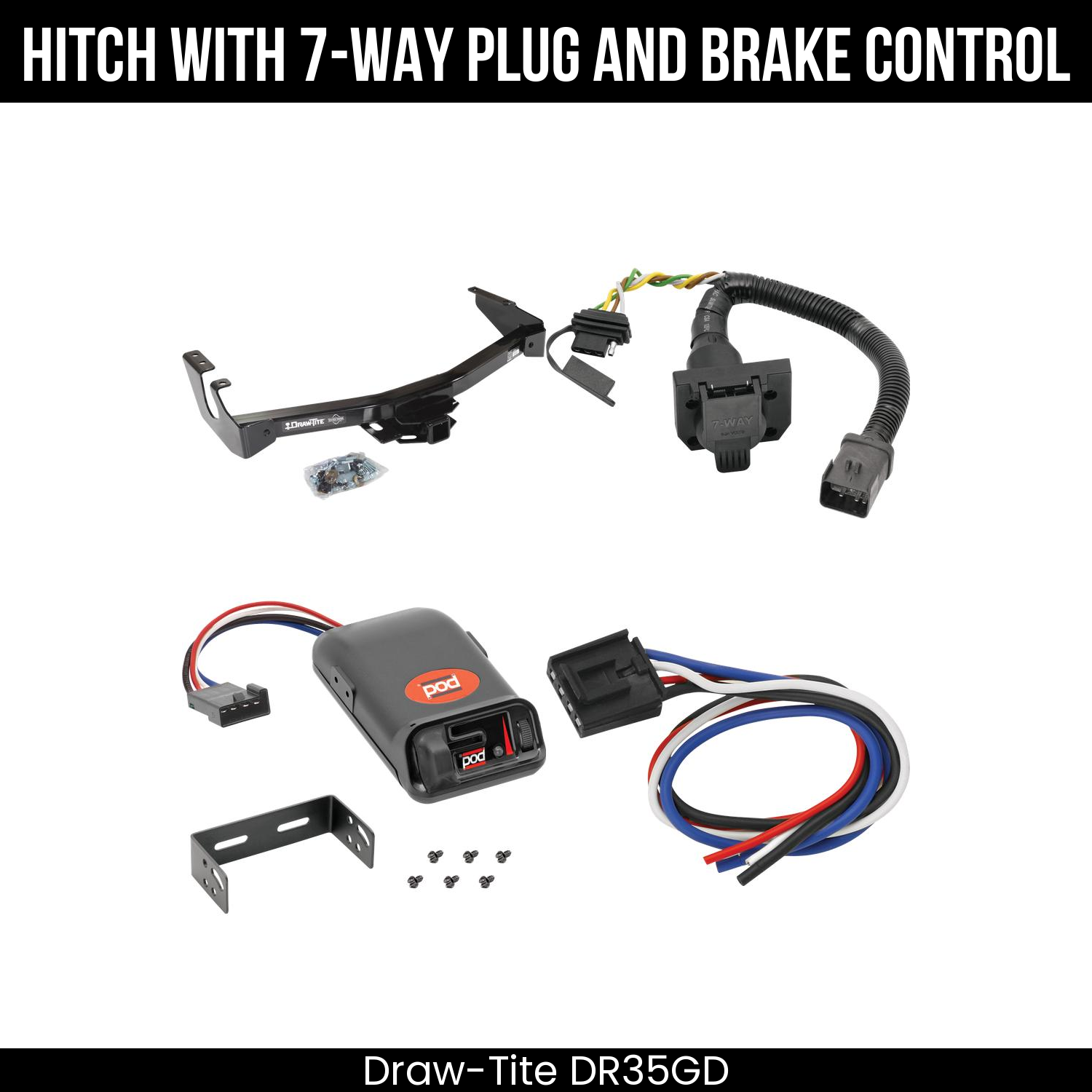 Trailer Hitch , 7-Way , Pro Series POD Brake Control