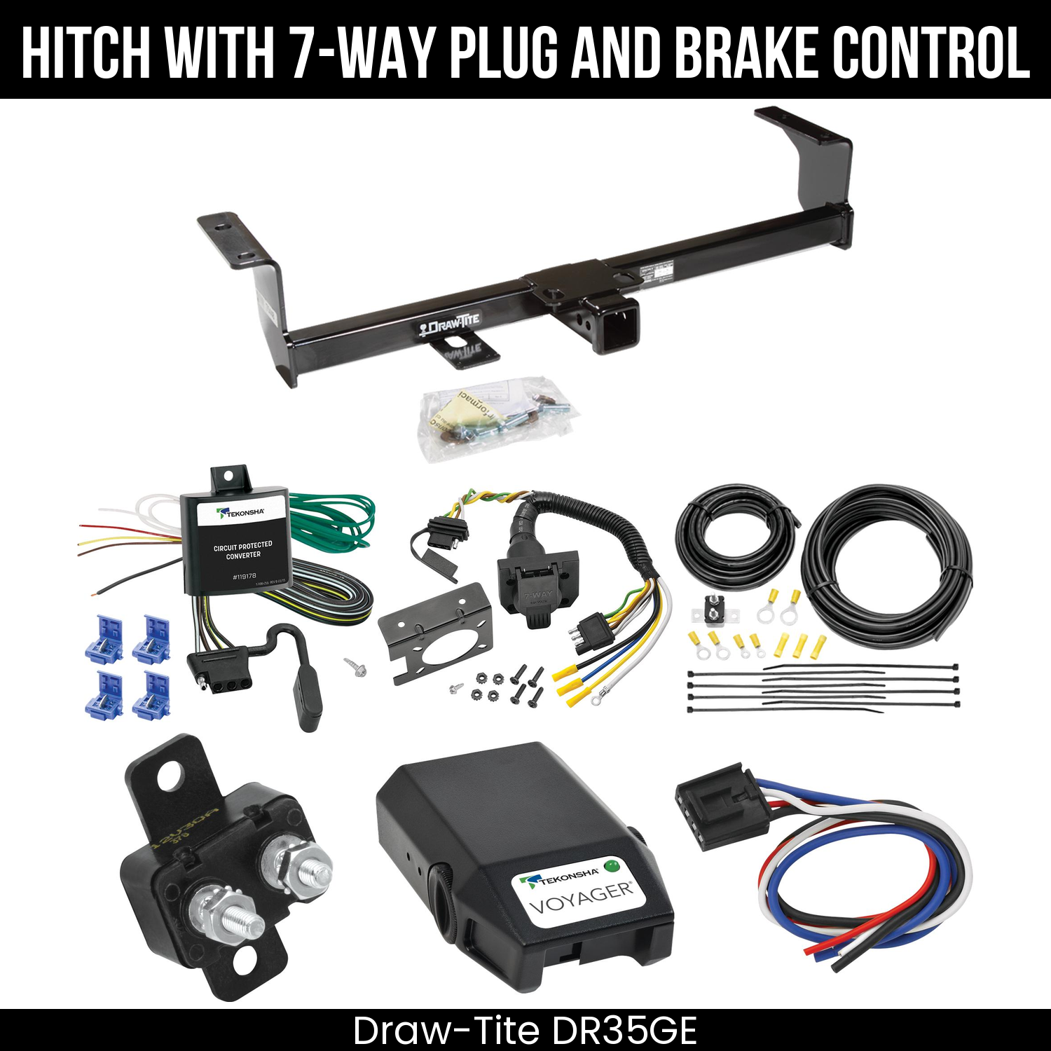 Trailer Hitch , 7-Way , Tekonsha Voyager Brake Control