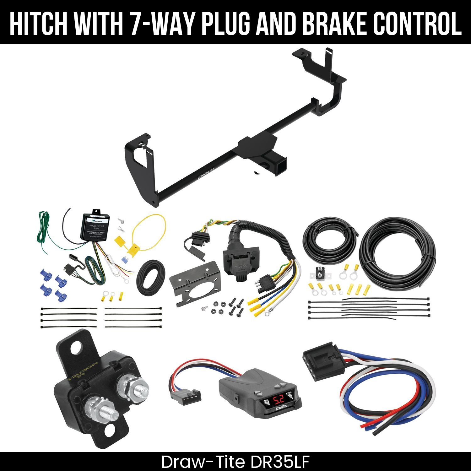 Trailer Hitch , 7-Way , Draw-Tite Activator IV Brake Control