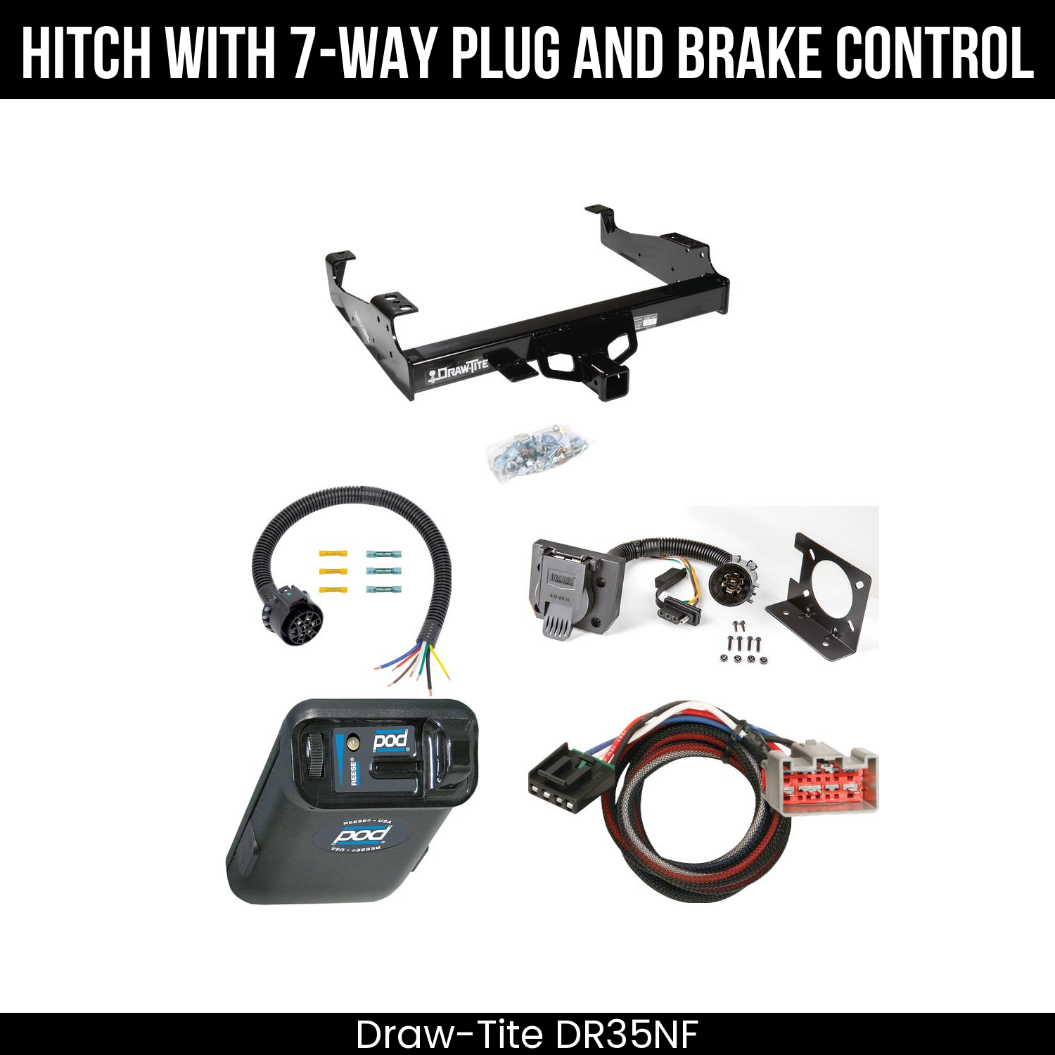 Trailer Hitch , 7-Way , Reese POD Brake Control