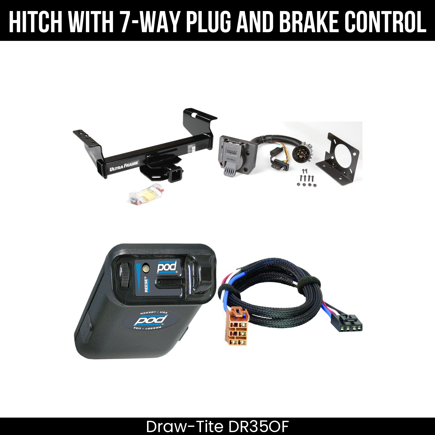 Trailer Hitch , 7-Way , Reese POD Brake Control