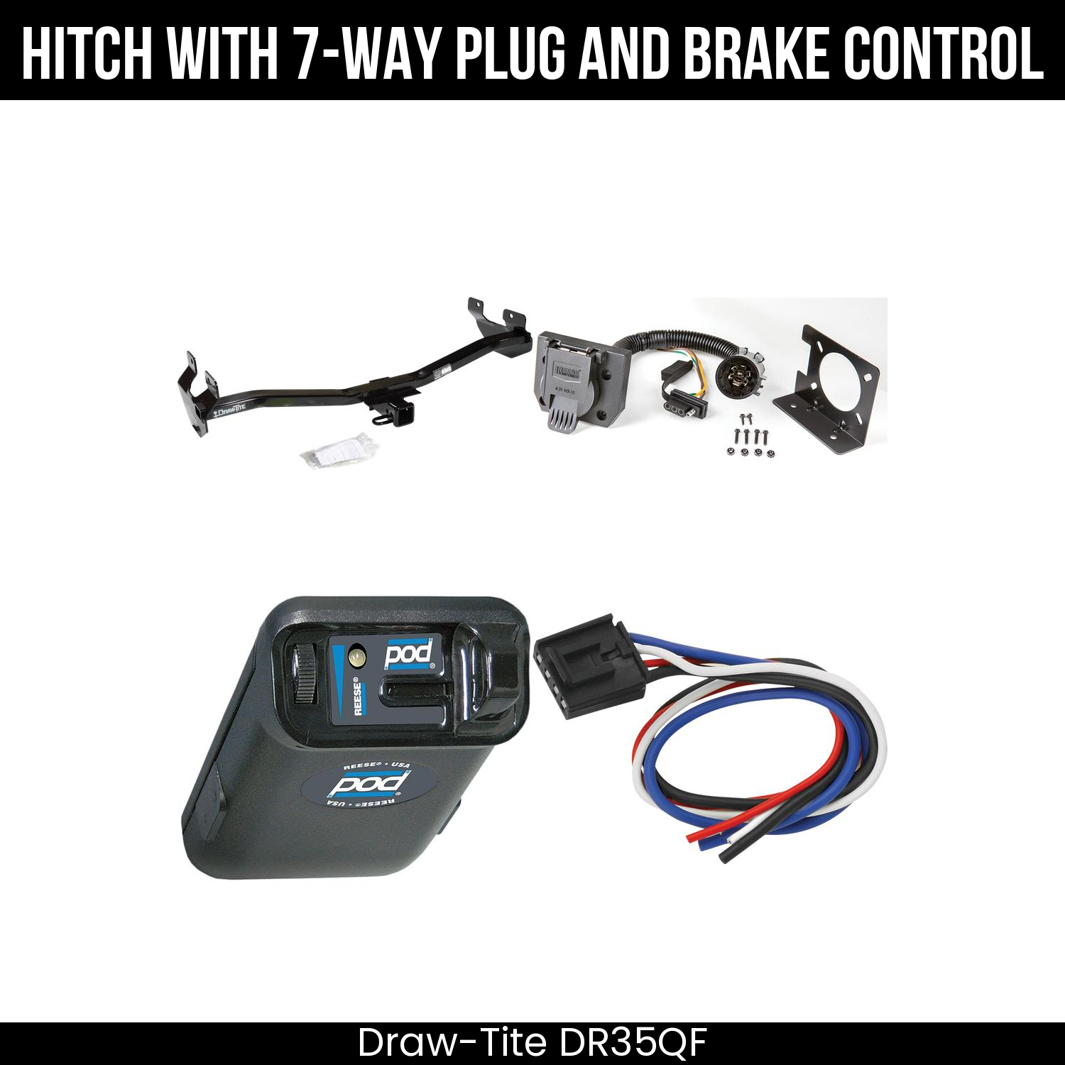 Trailer Hitch , 7-Way , Reese POD Brake Control