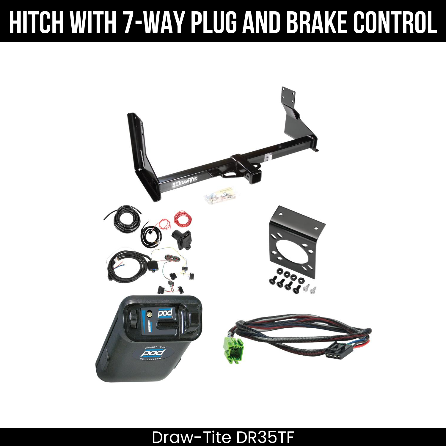 Trailer Hitch , 7-Way , Reese POD Brake Control