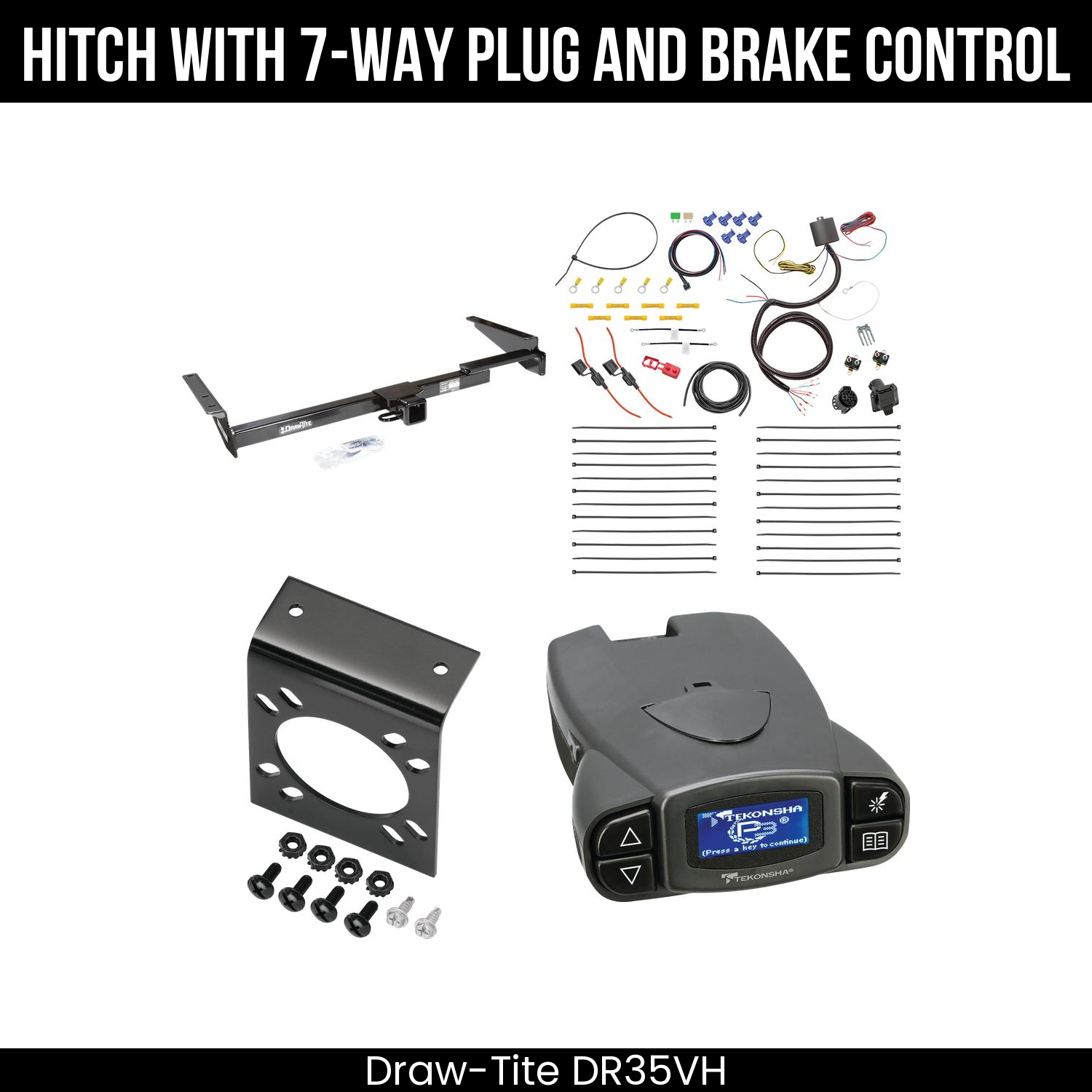 Trailer Hitch , 7-Way , Tekonsha Prodigy P3 Brake Control