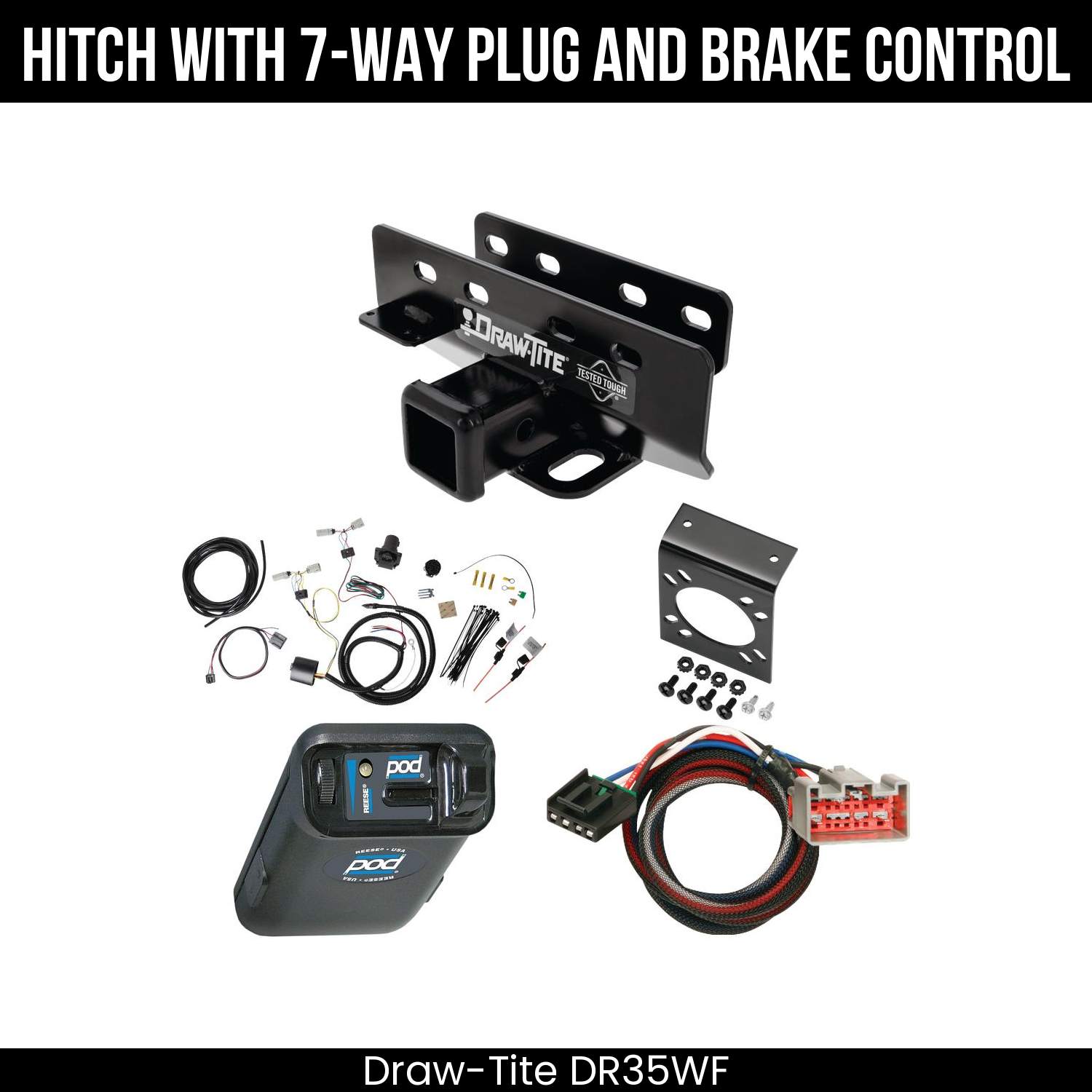 Trailer Hitch , 7-Way , Reese POD Brake Control