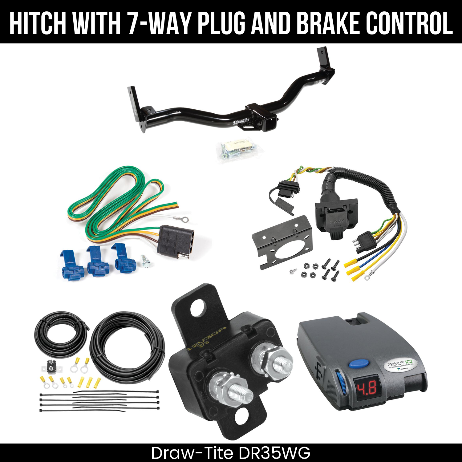 Trailer Hitch , 7-Way , Tekonsha Primus IQ Brake Control