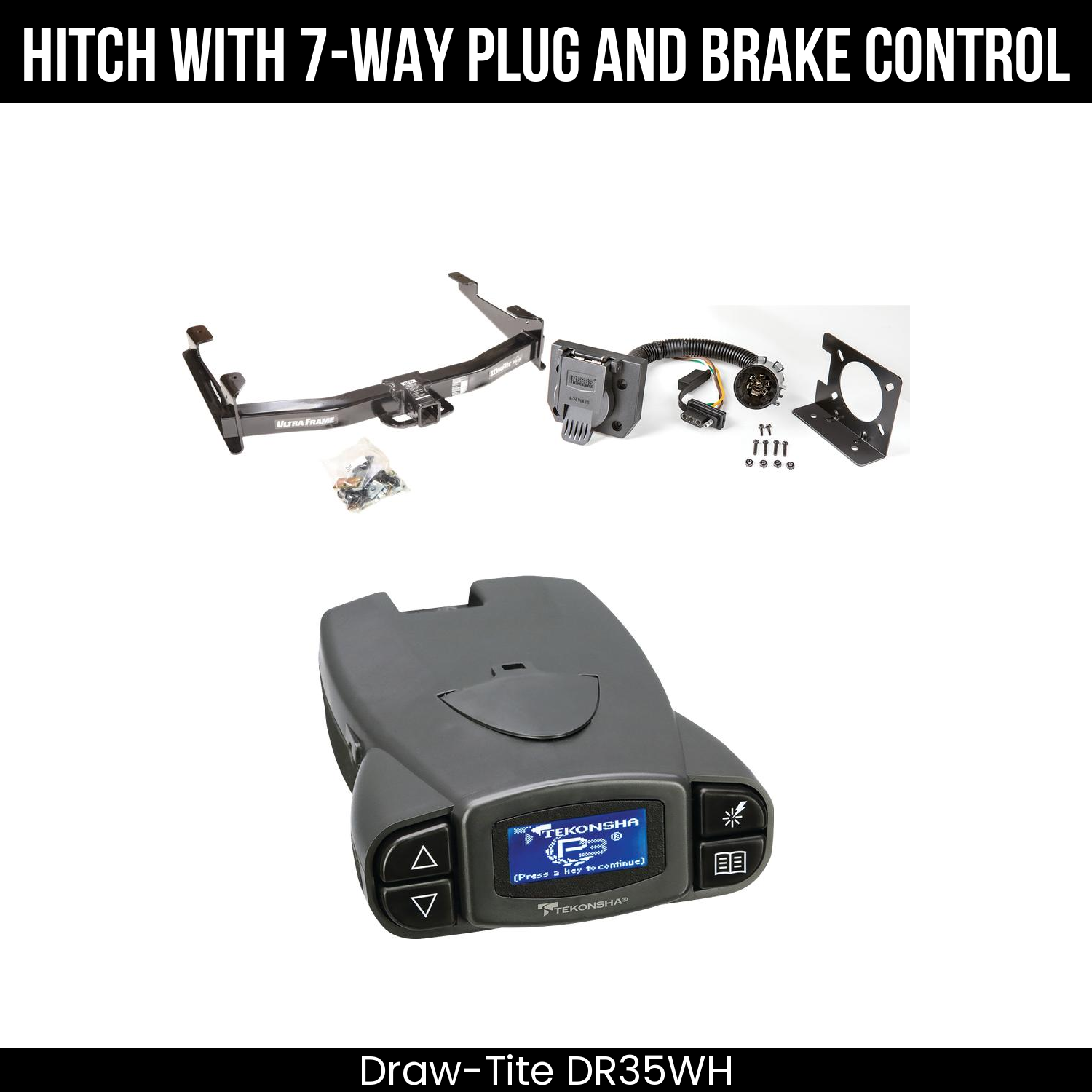 Trailer Hitch , 7-Way , Tekonsha Prodigy P3 Brake Control