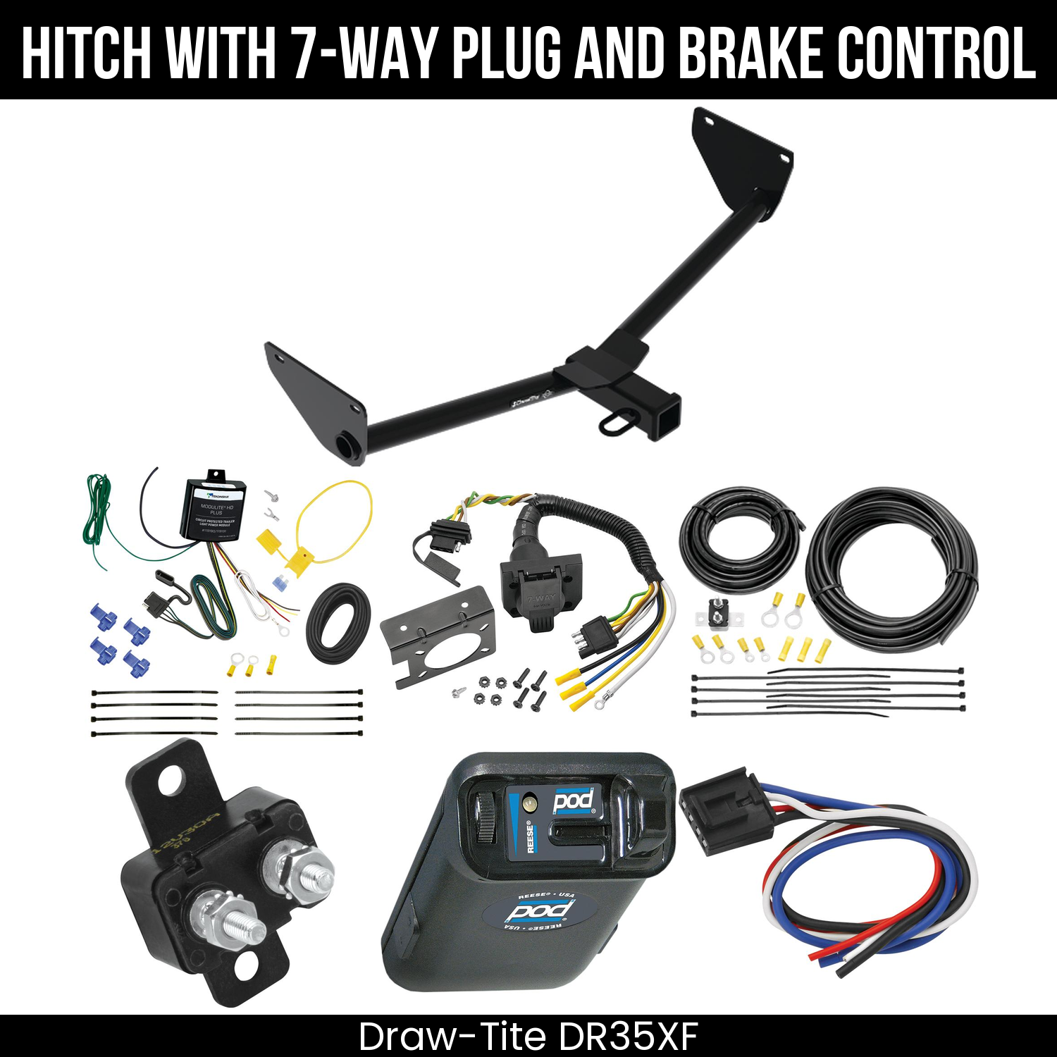 Trailer Hitch , 7-Way , Reese POD Brake Control