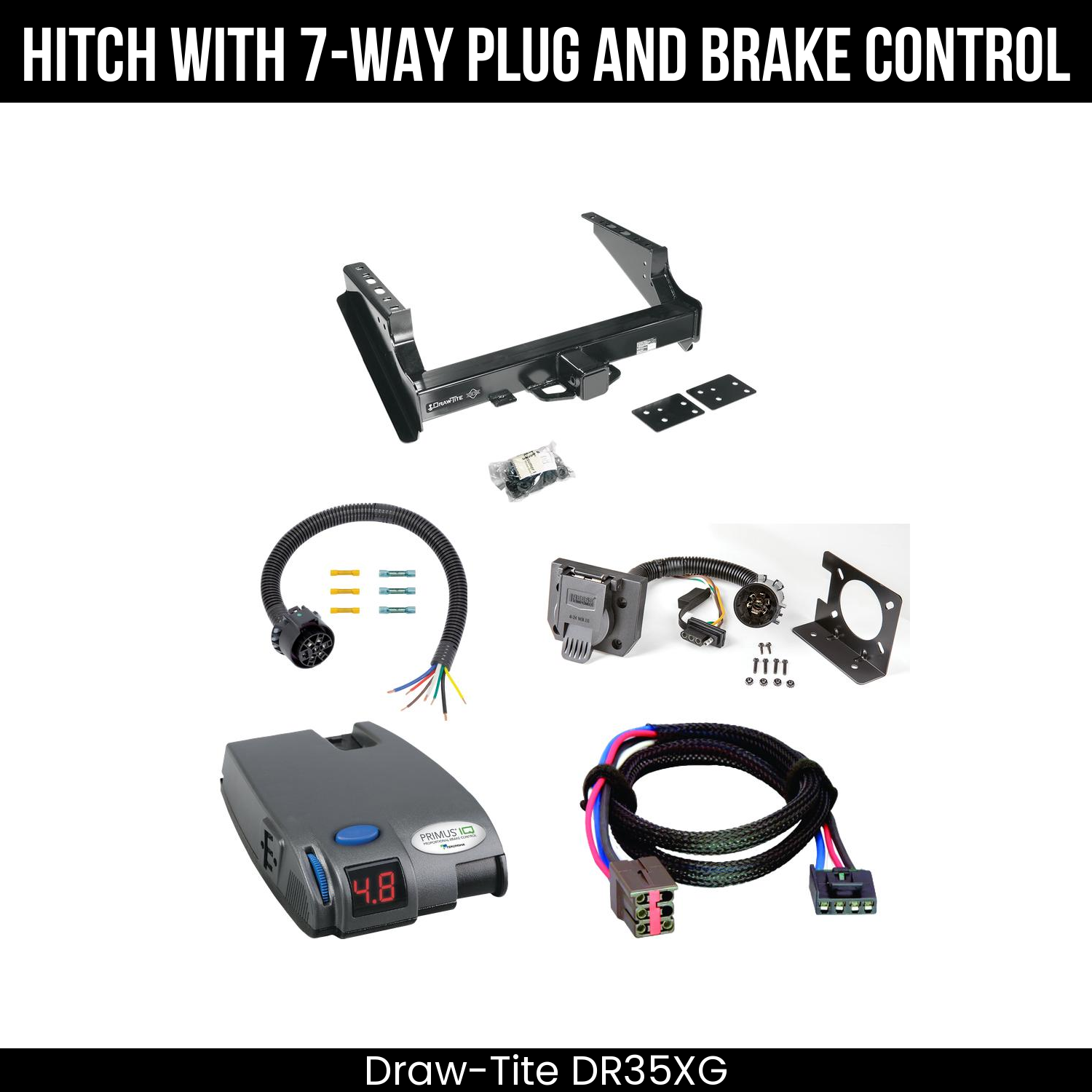Trailer Hitch , 7-Way , Tekonsha Primus IQ Brake Control