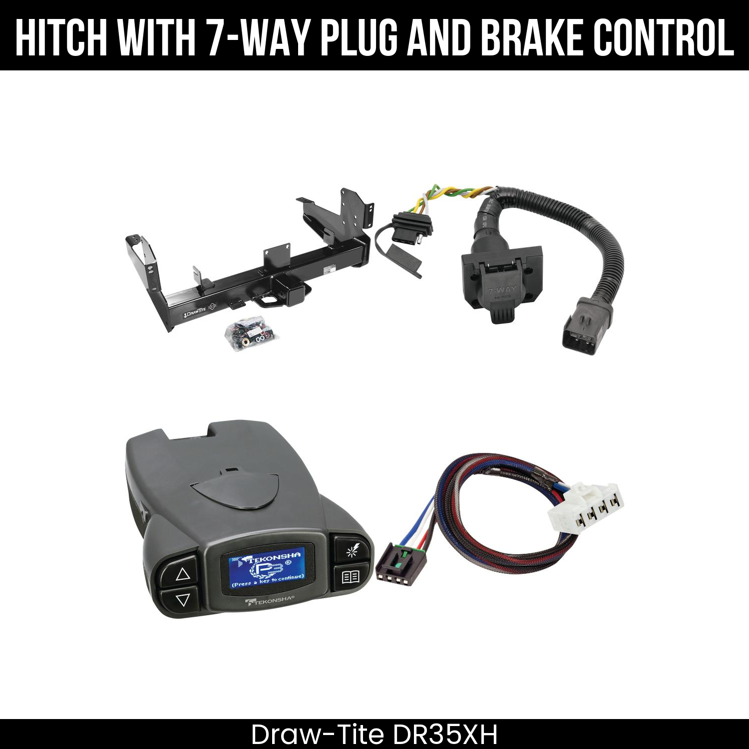 Trailer Hitch , 7-Way , Tekonsha Prodigy P3 Brake Control