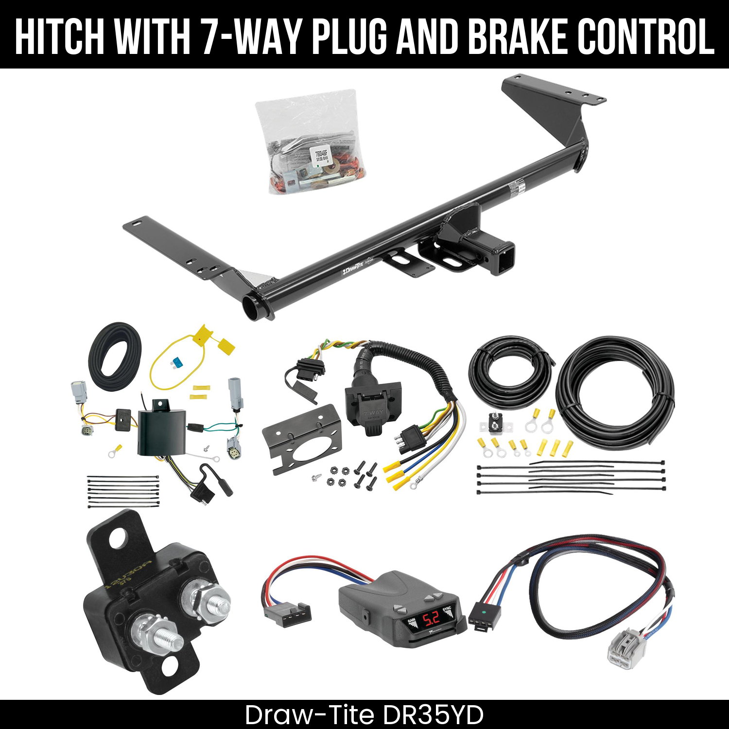 Trailer Hitch , 7-Way , Tekonsha Brakeman IV Brake Control