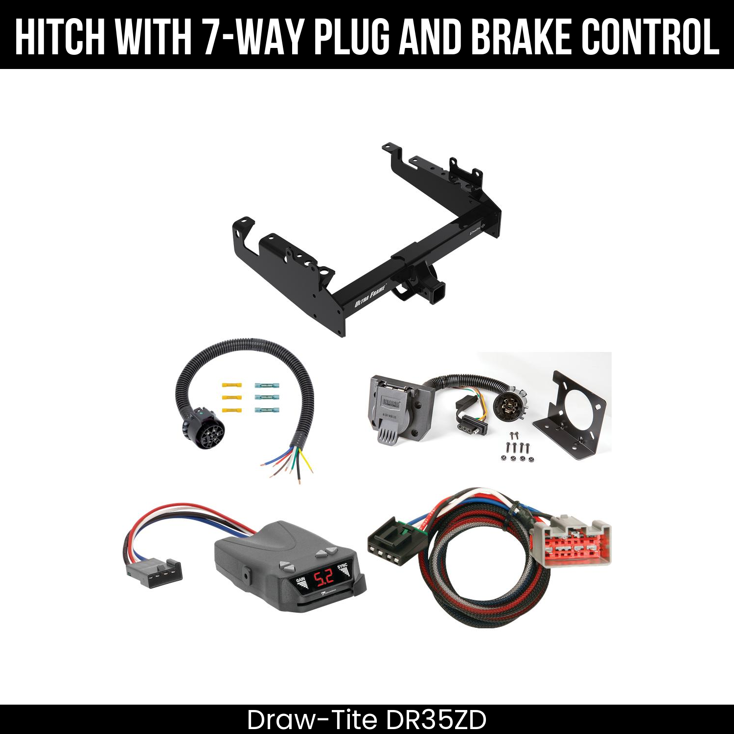 Trailer Hitch , 7-Way , Tekonsha Brakeman IV Brake Control
