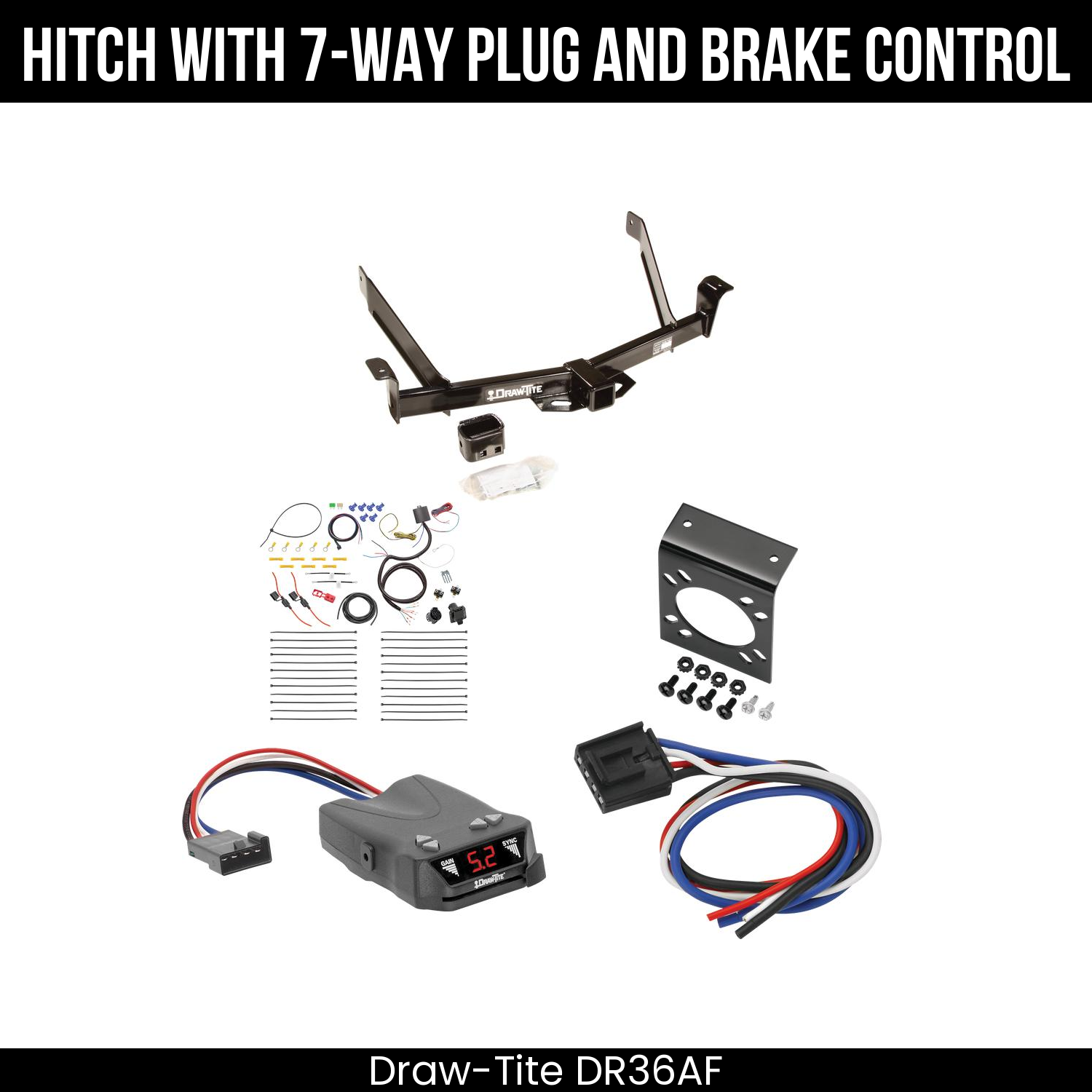 Trailer Hitch , 7-Way , Draw-Tite Activator IV Brake Control