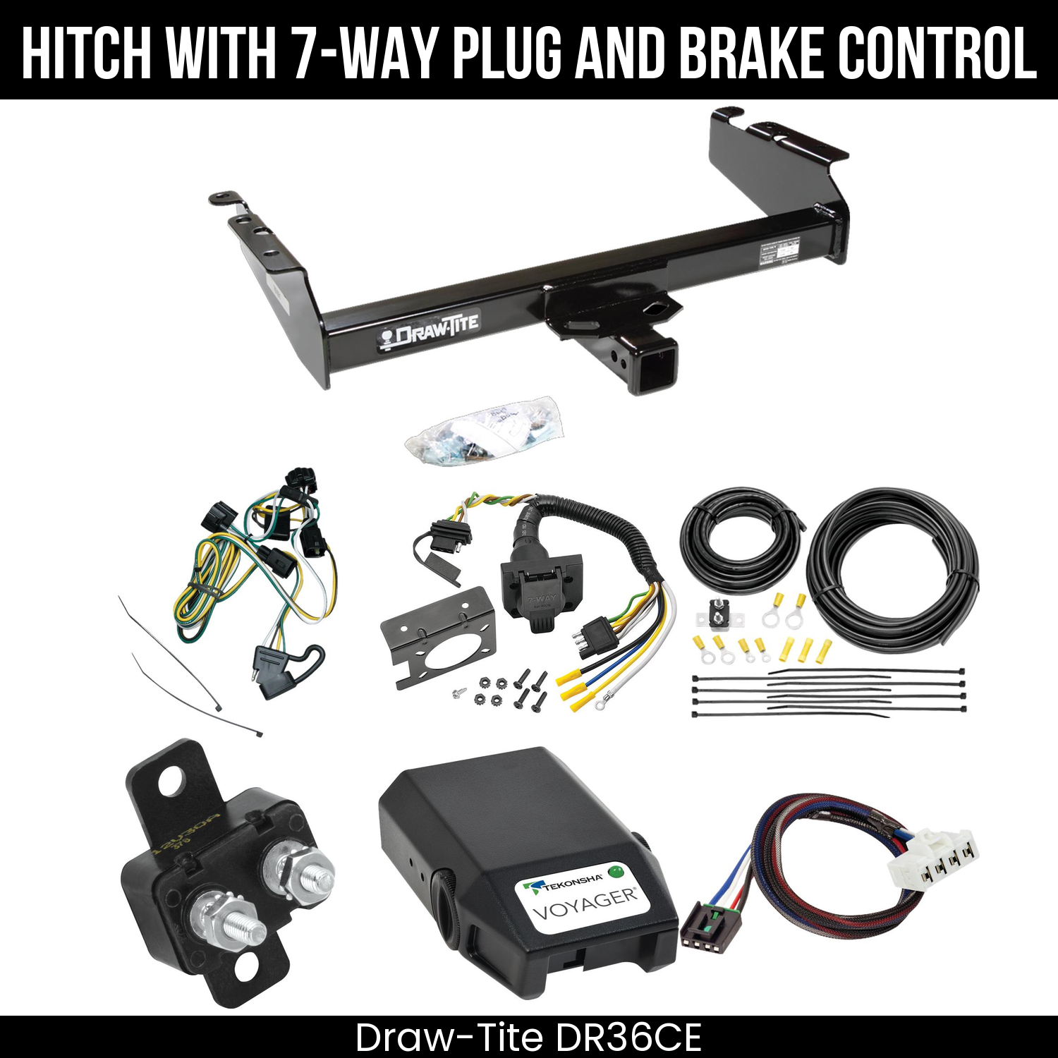 Trailer Hitch , 7-Way , Tekonsha Voyager Brake Control