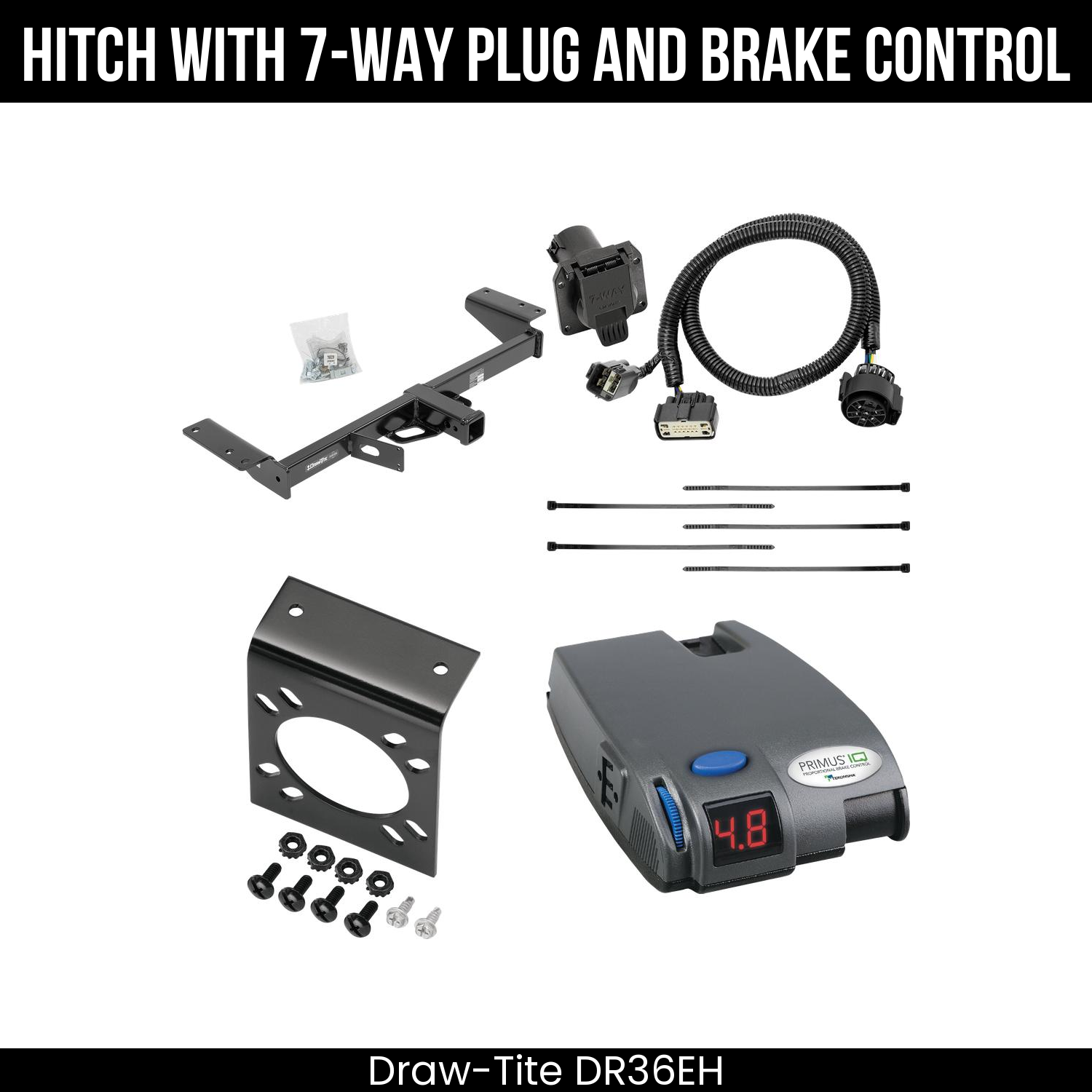Trailer Hitch , 7-Way , Tekonsha Primus IQ Brake Control