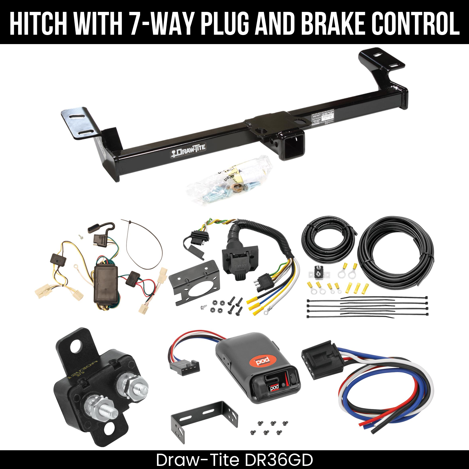 Trailer Hitch , 7-Way , Pro Series POD Brake Control