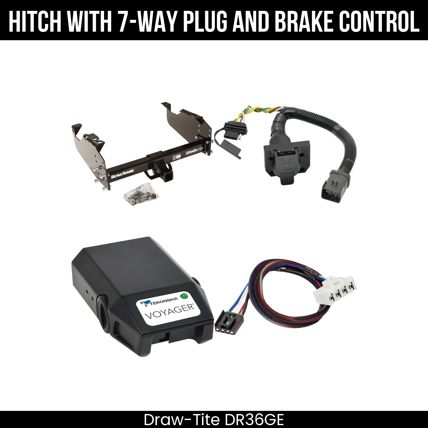 Trailer Hitch , 7-Way , Tekonsha Voyager Brake Control