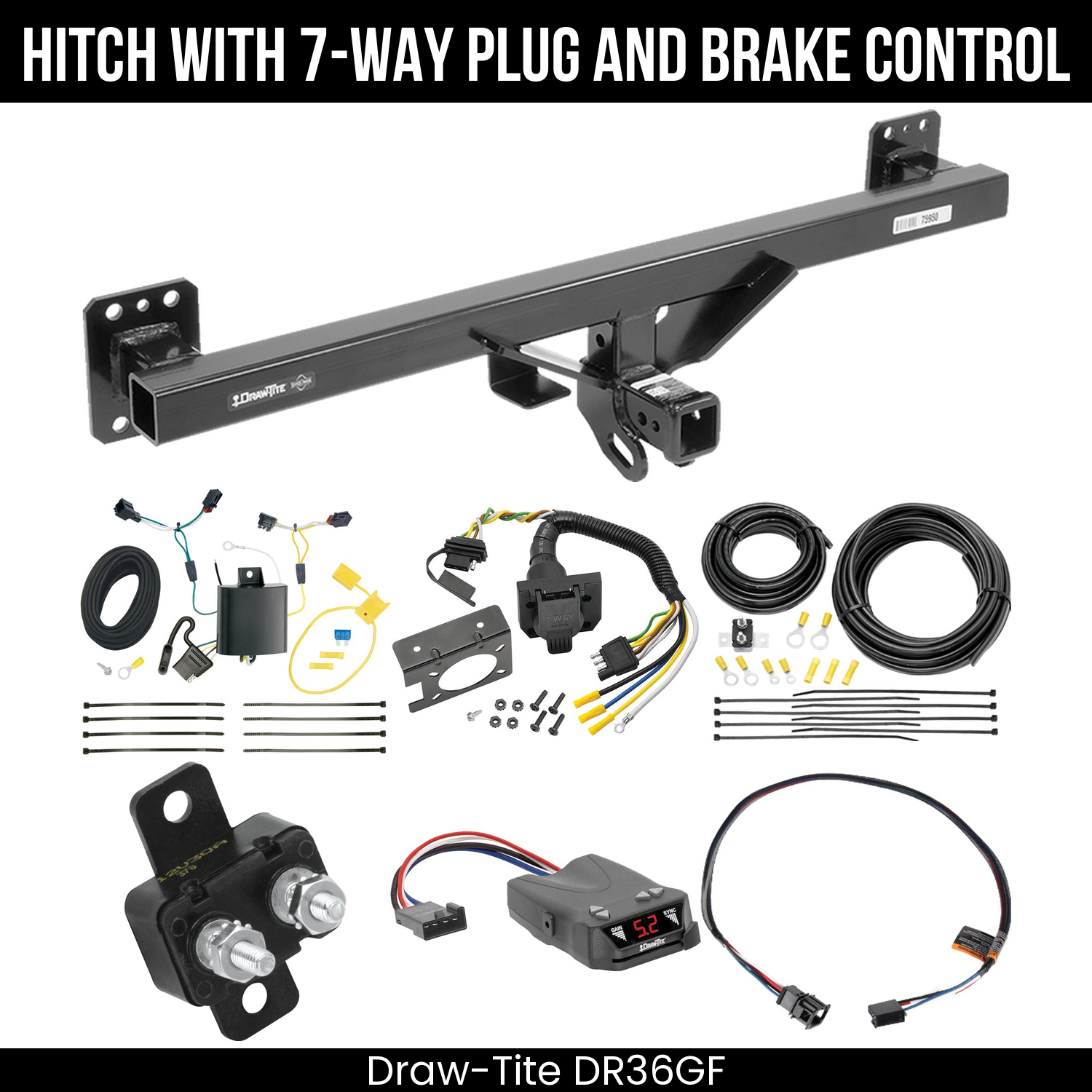 Trailer Hitch , 7-Way , Draw-Tite Activator IV Brake Control