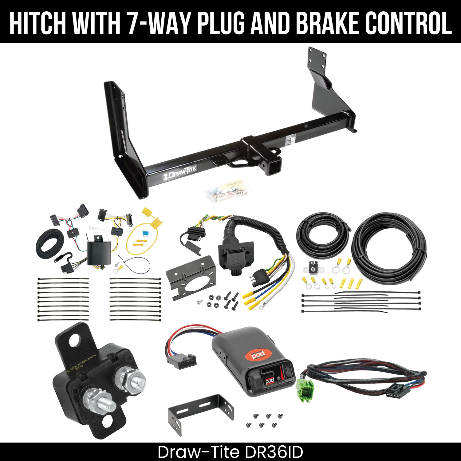 Trailer Hitch , 7-Way , Pro Series POD Brake Control